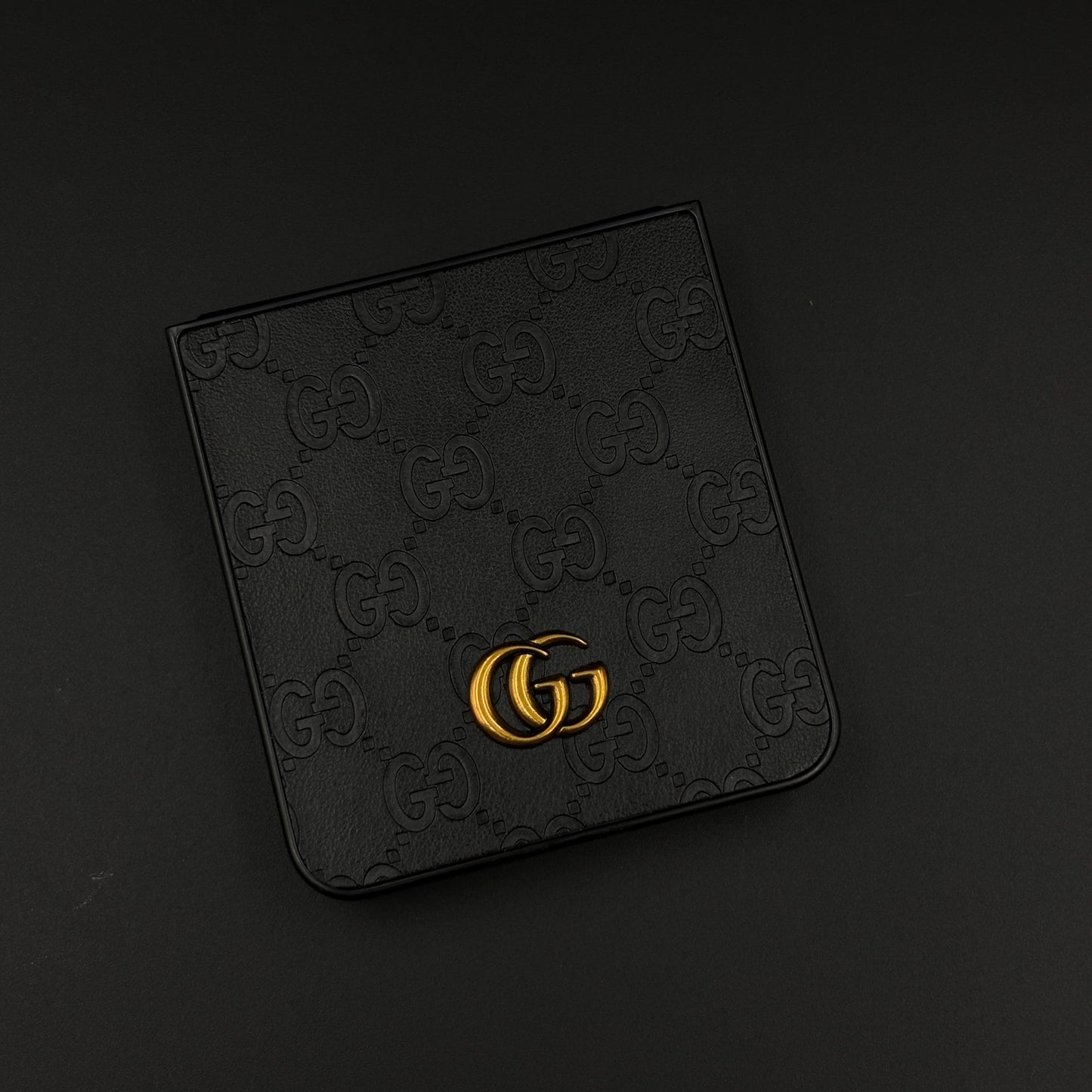 Luxury GG Pattern Leather Feel Case for Samsung Galaxy Z Flip 7 | Designer-Inspired Premium Back Cover
