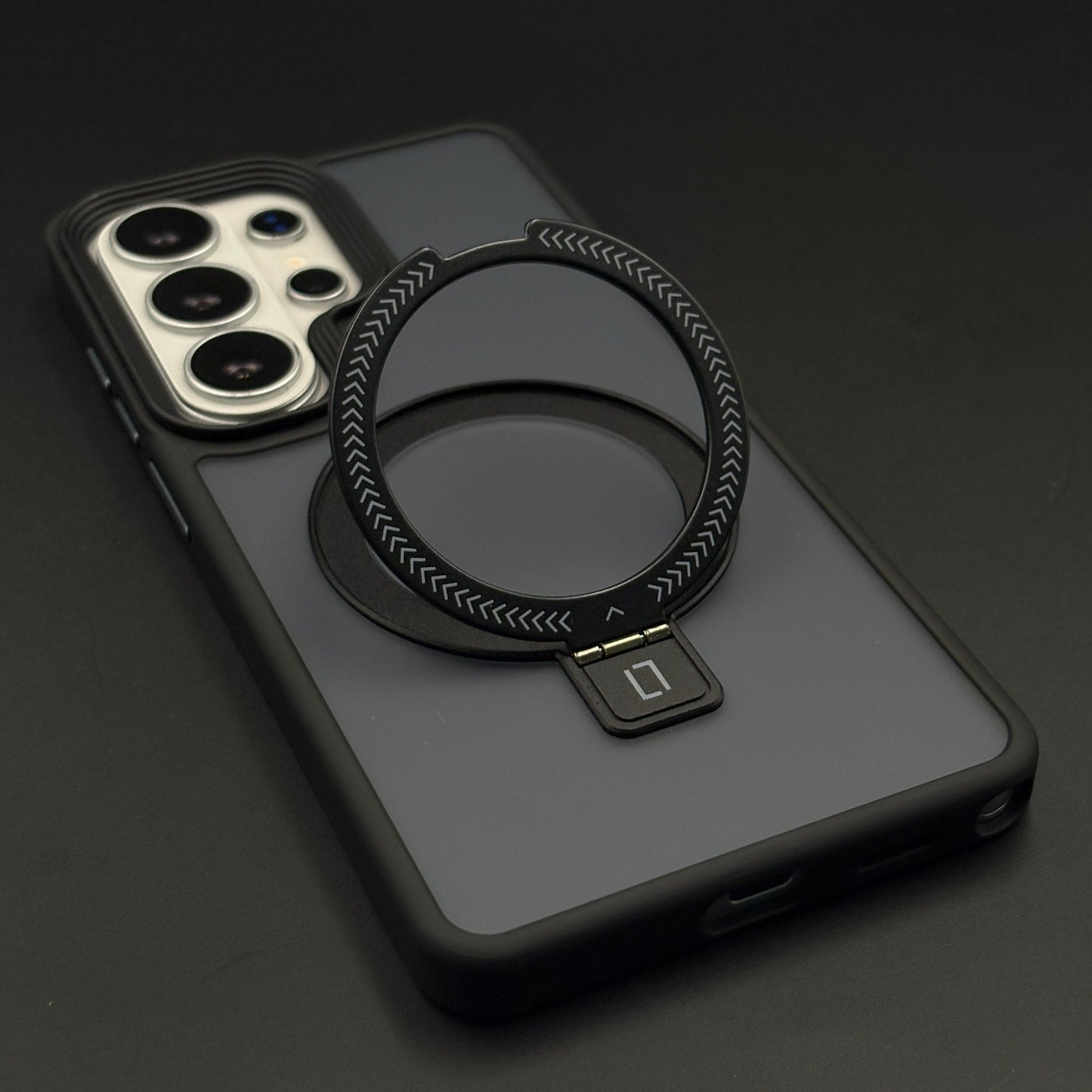 Smoky Matte Metal Stand MagSafe Case Cover for Samsung Galaxy S26 Ultra