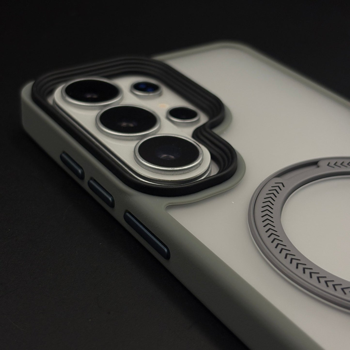 Smoky Matte Metal Stand MagSafe Case Cover for Samsung Galaxy S26 Ultra