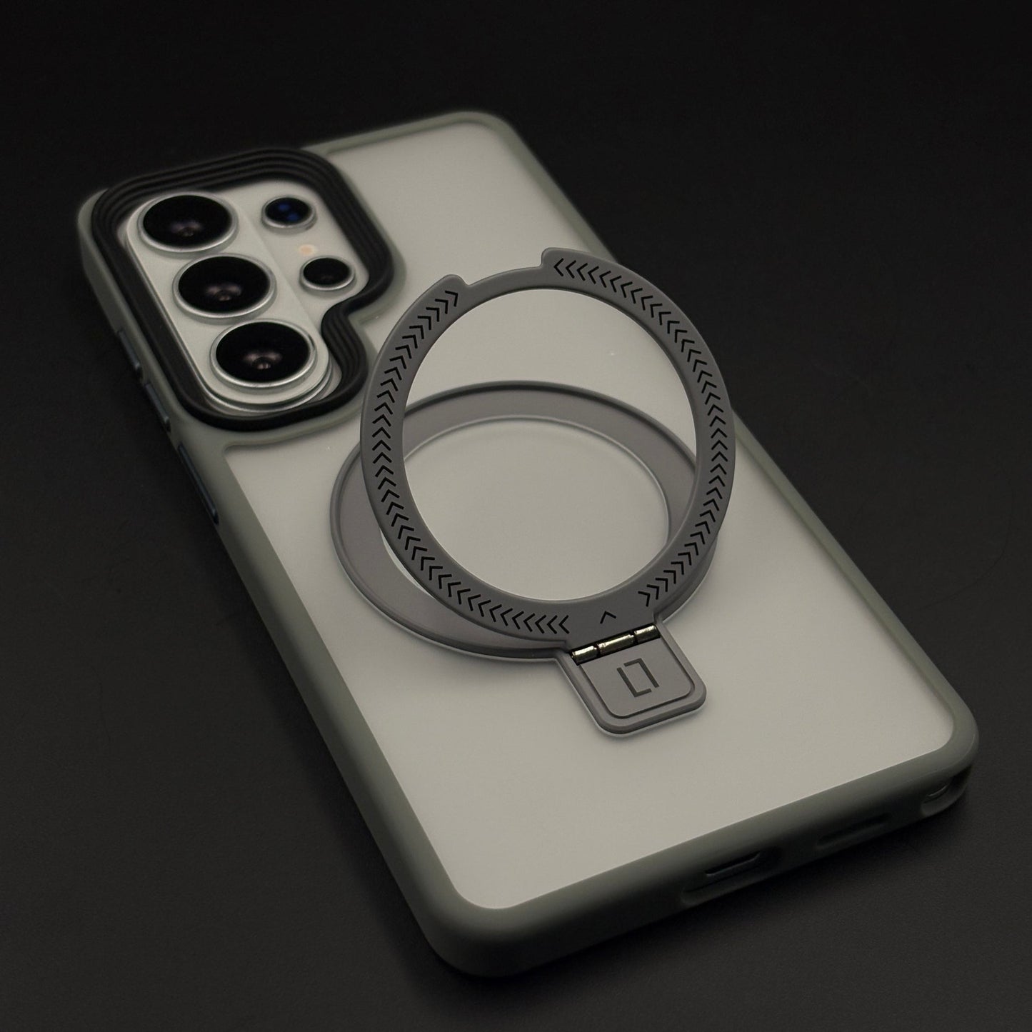 Smoky Matte Metal Stand MagSafe Case Cover for Samsung Galaxy S26 Ultra