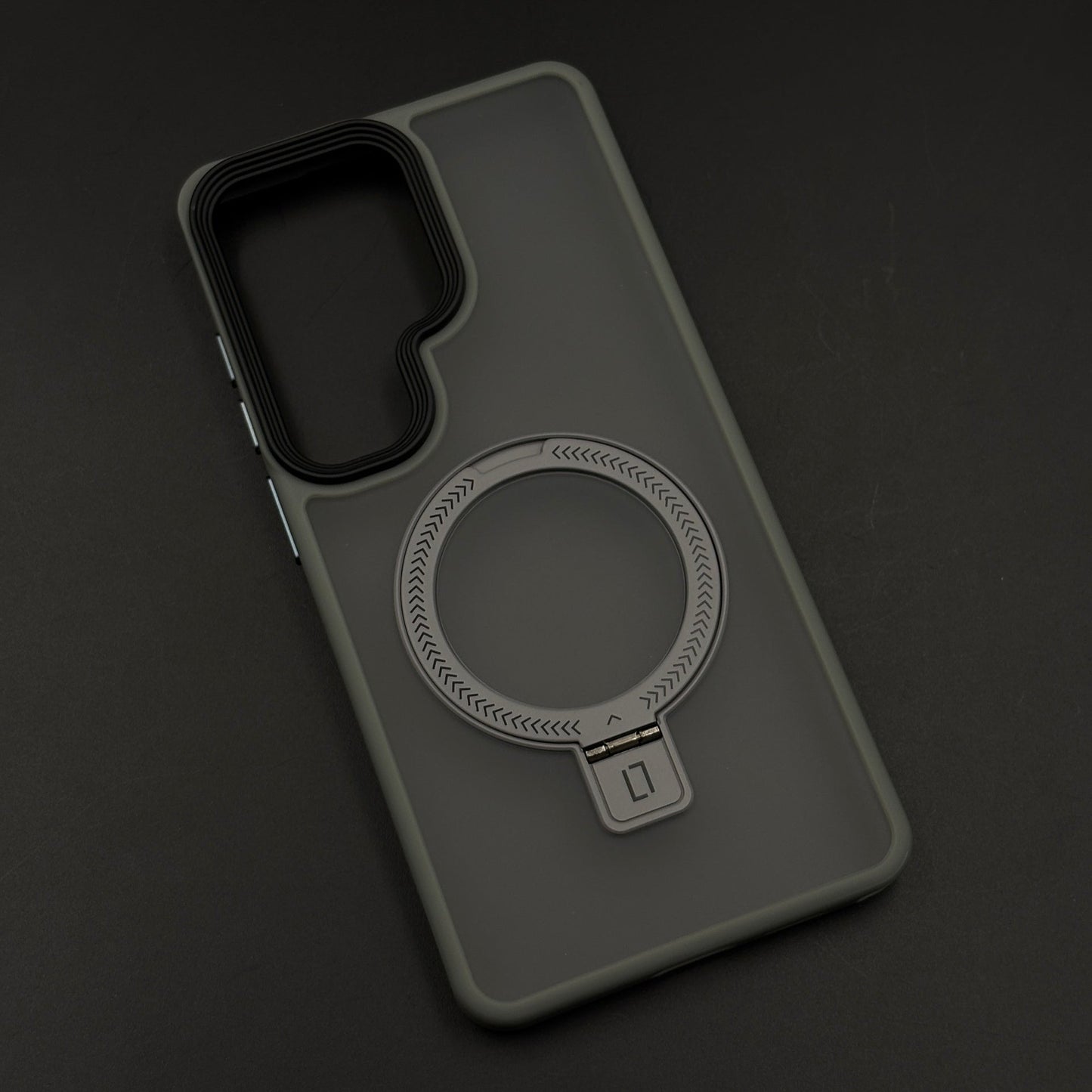 Smoky Matte Metal Stand MagSafe Case Cover for Samsung Galaxy S26 Ultra