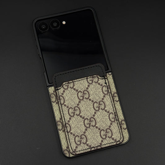Luxury GG Cardholder Case for Samsung Galaxy Z Flip 7 | Foldable Designer Wallet Cover