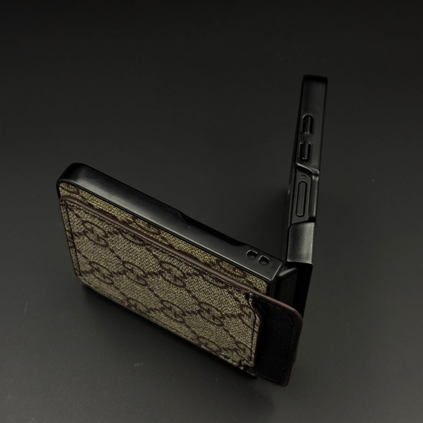 Luxury GG Cardholder Case for Samsung Galaxy Z Flip 7 | Foldable Designer Wallet Cover