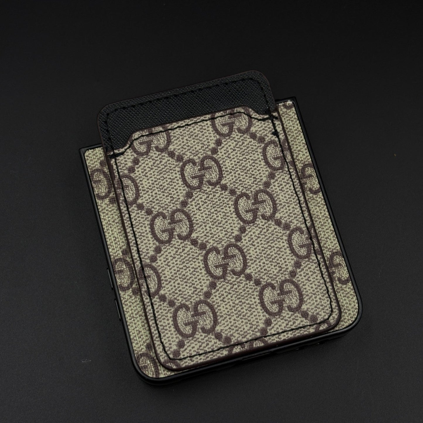 Luxury GG Cardholder Case for Samsung Galaxy Z Flip 7 | Foldable Designer Wallet Cover
