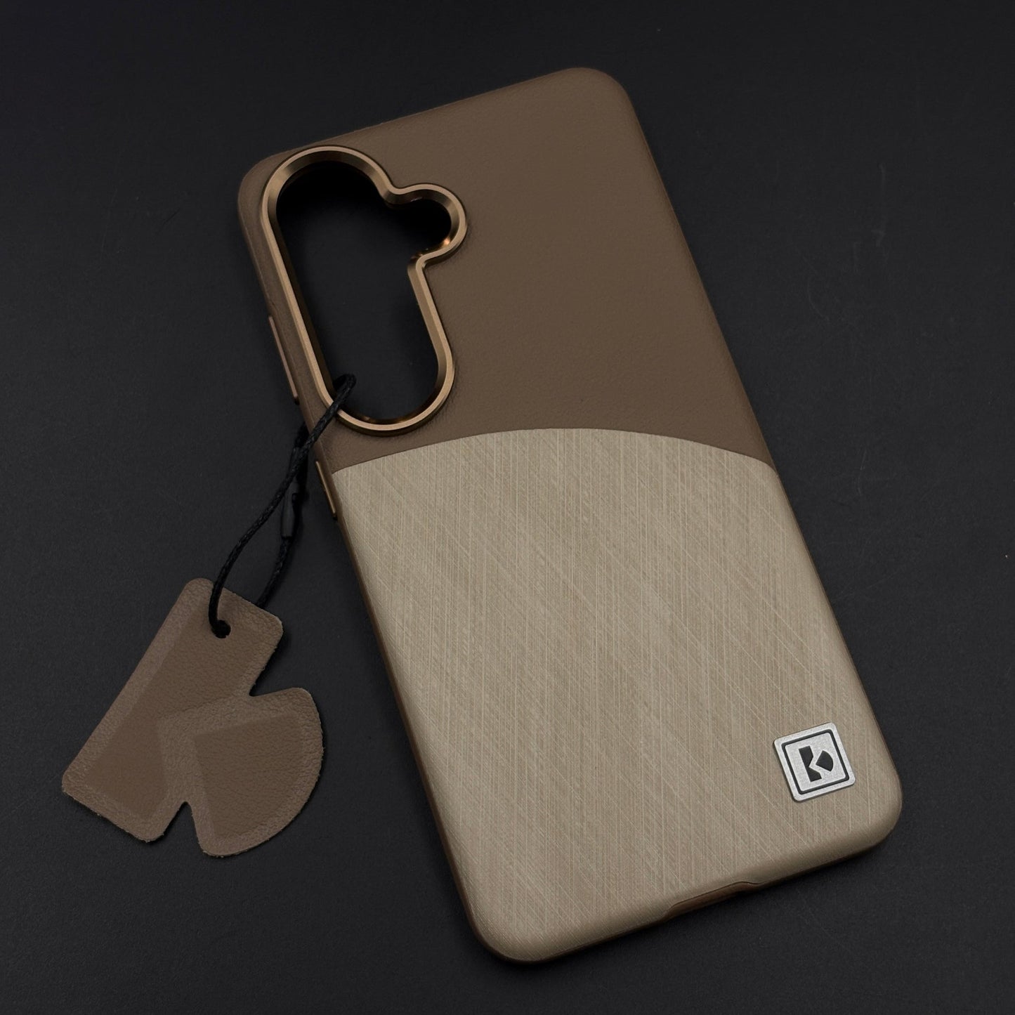 Luxury Dual-Tone Leather Hidden MagSafe Case Cover for Samsung Galaxy S26