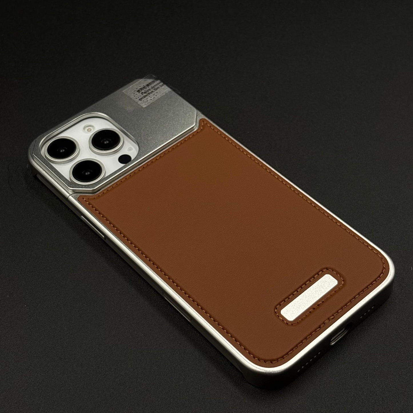 AeroFlex Aluminium Leather Case Hidden Magsafe for iPhone | Premium Metallic Frame | Hybrid Back Cover