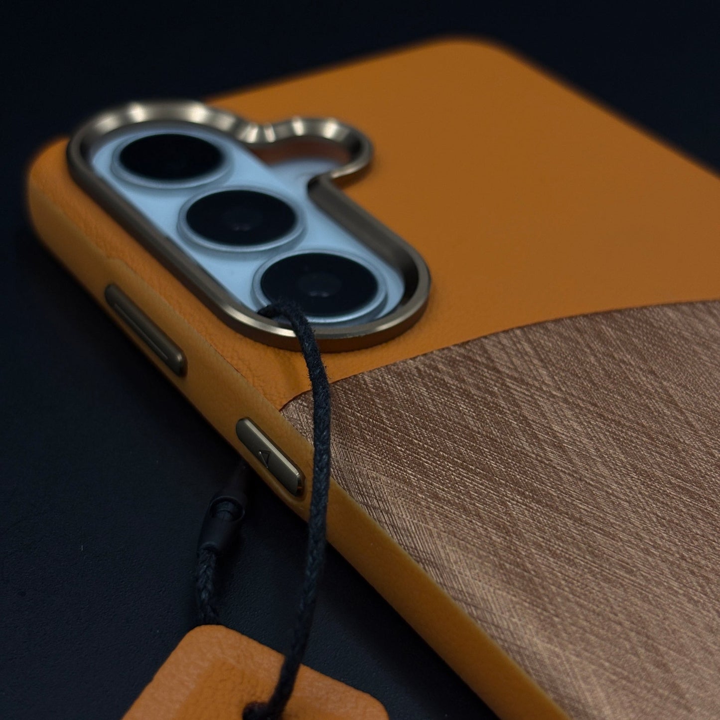 Luxury Dual-Tone Leather Hidden MagSafe Case Cover for Samsung Galaxy S26