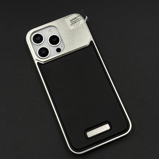 AeroFlex Aluminium Leather Case Hidden Magsafe for iPhone | Premium Metallic Frame | Hybrid Back Cover