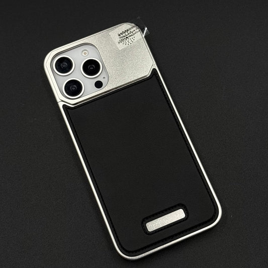 AeroFlex Aluminium Leather Case Hidden Magsafe for iPhone | Premium Metallic Frame | Hybrid Back Cover
