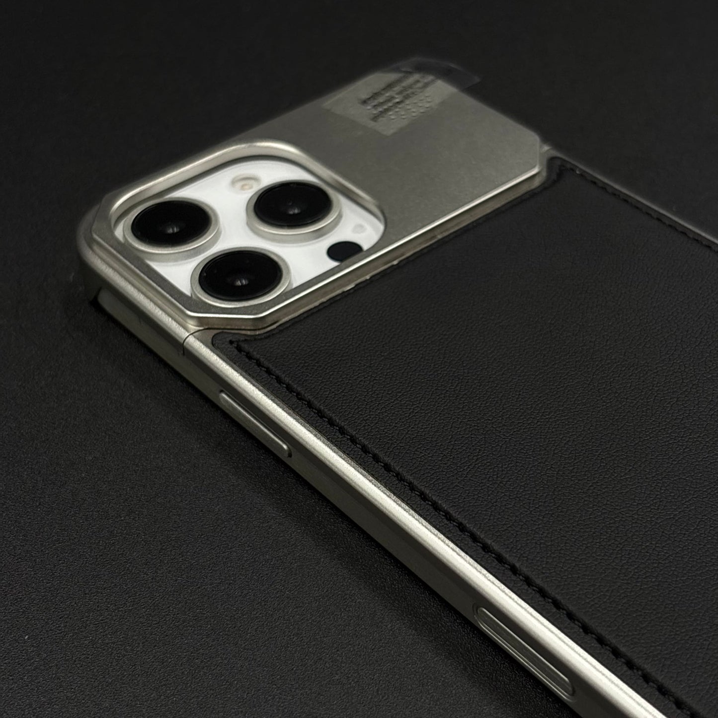 AeroFlex Aluminium Leather Case Hidden Magsafe for iPhone | Premium Metallic Frame | Hybrid Back Cover