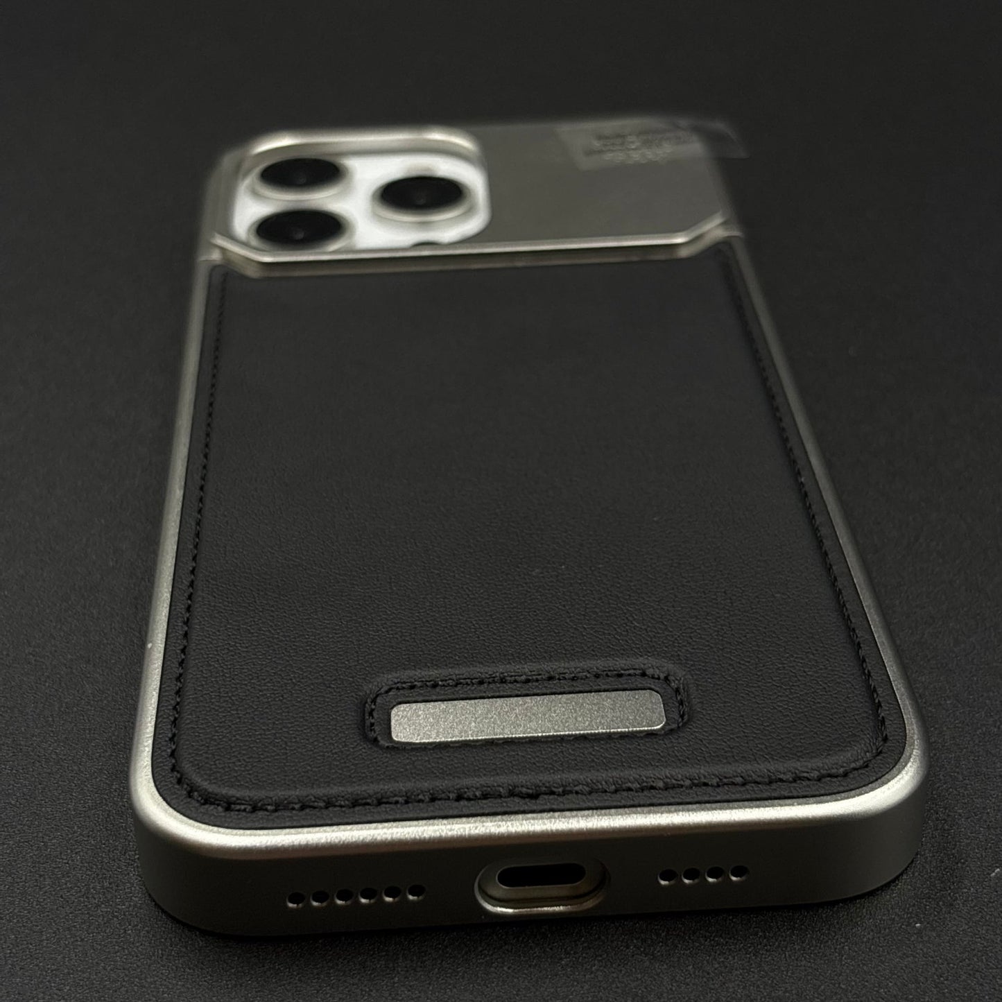 AeroFlex Aluminium Leather Case Hidden Magsafe for iPhone | Premium Metallic Frame | Hybrid Back Cover