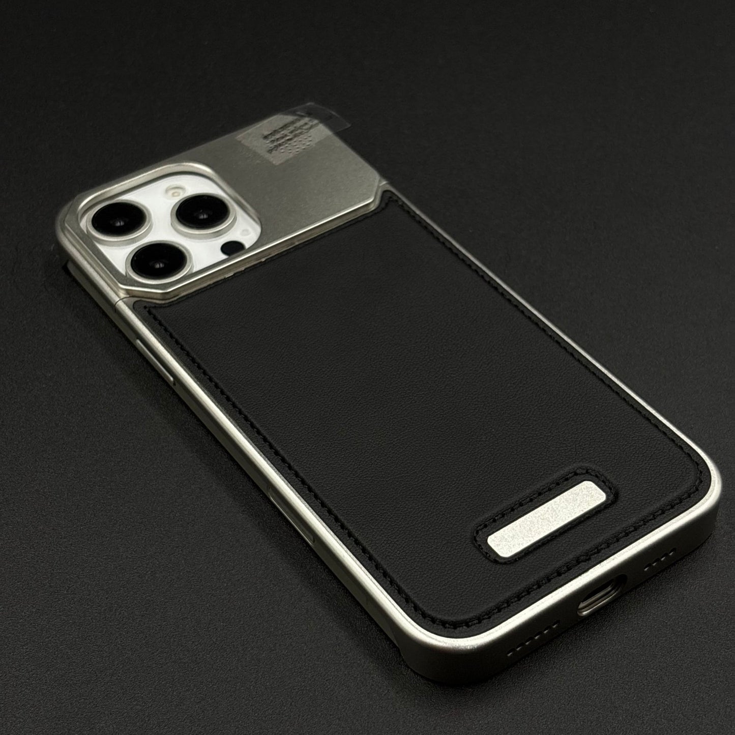 AeroFlex Aluminium Leather Case Hidden Magsafe for iPhone | Premium Metallic Frame | Hybrid Back Cover