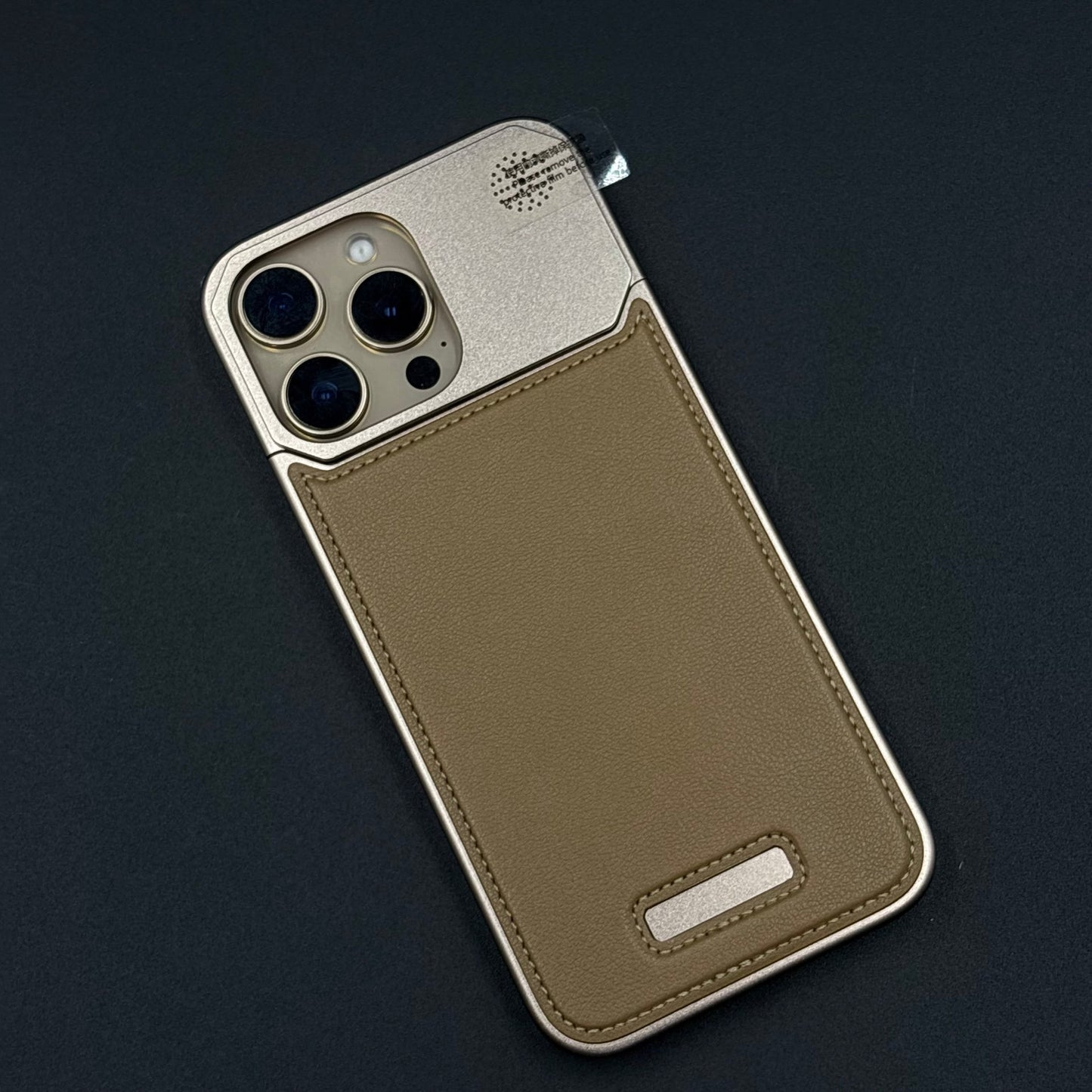 AeroFlex Aluminium Leather Case Hidden Magsafe for iPhone | Premium Metallic Frame | Hybrid Back Cover