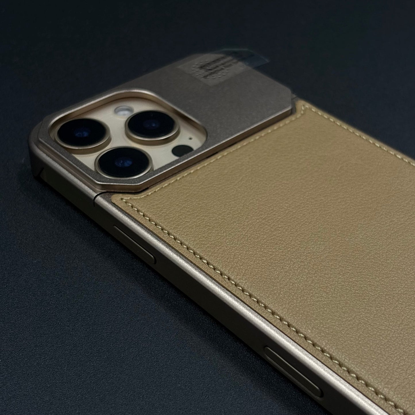 AeroFlex Aluminium Leather Case Hidden Magsafe for iPhone | Premium Metallic Frame | Hybrid Back Cover