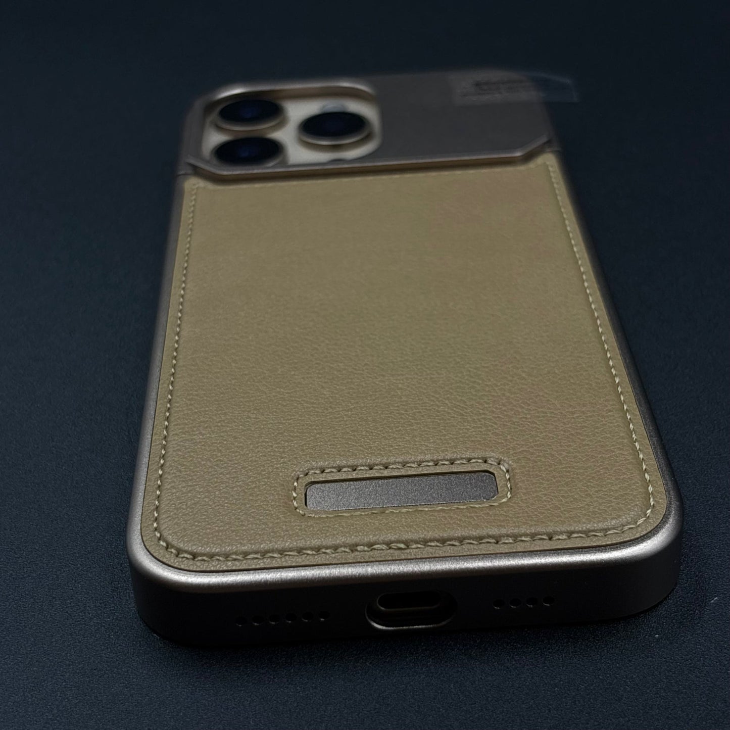 AeroFlex Aluminium Leather Case Hidden Magsafe for iPhone | Premium Metallic Frame | Hybrid Back Cover