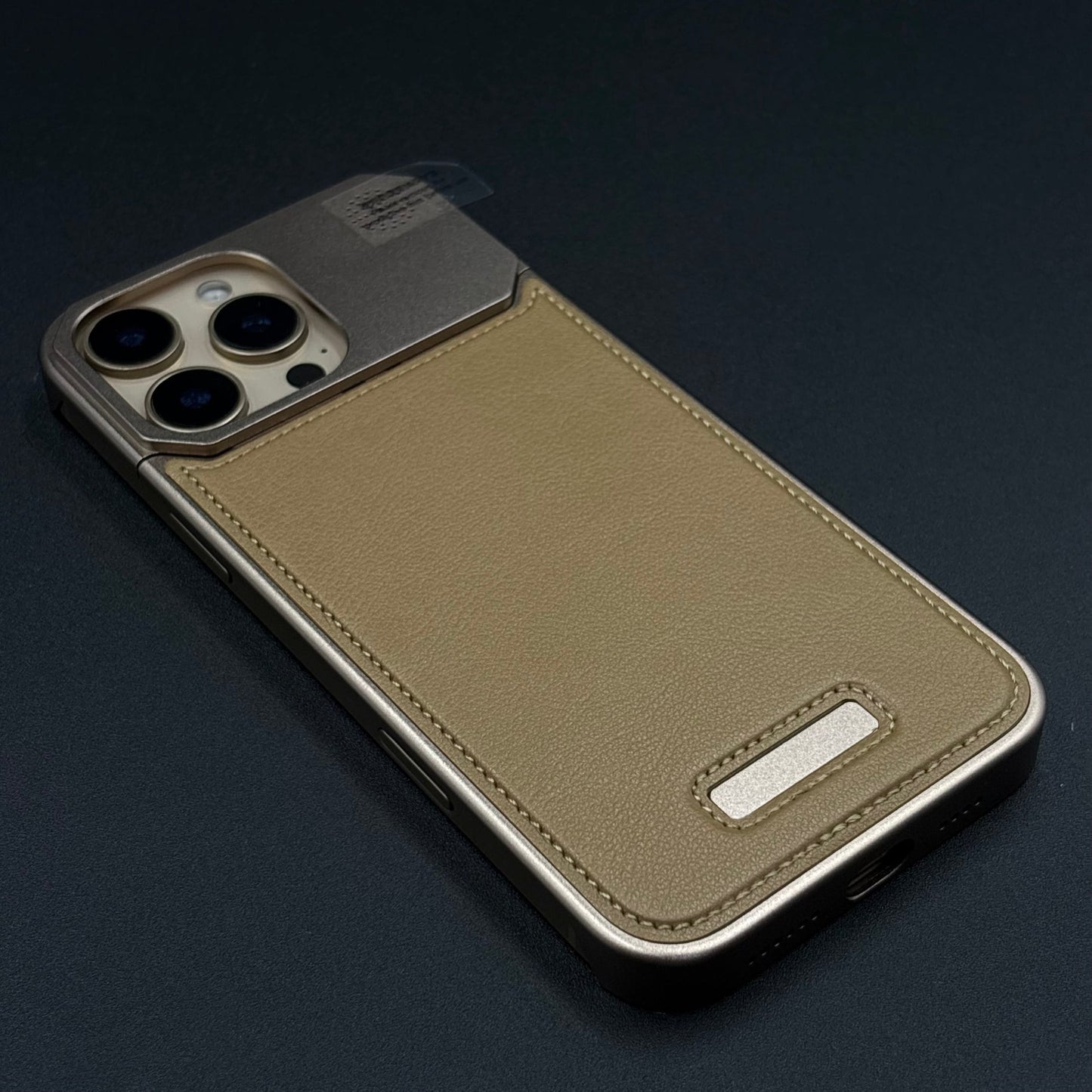 AeroFlex Aluminium Leather Case Hidden Magsafe for iPhone | Premium Metallic Frame | Hybrid Back Cover