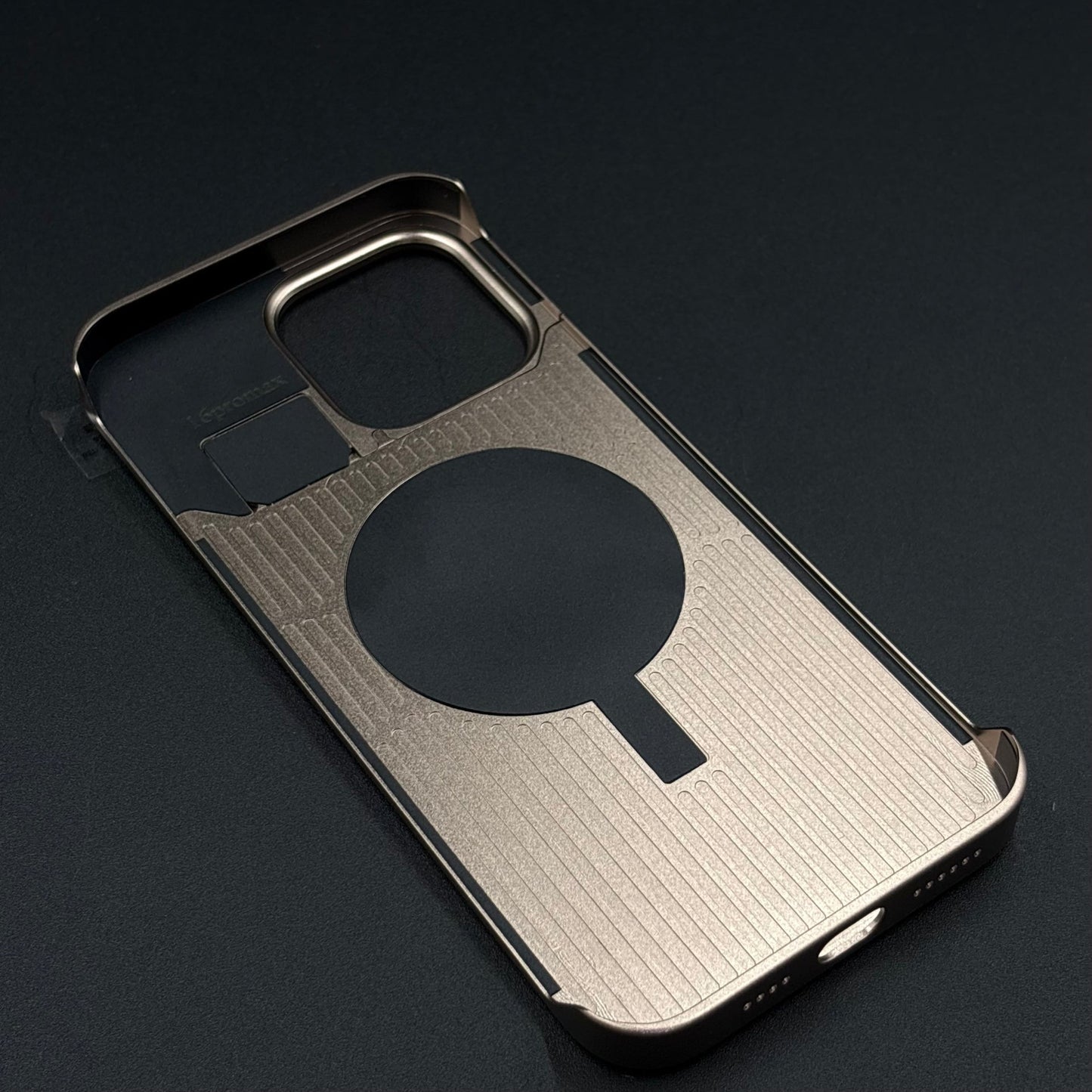 AeroFlex Aluminium Leather Case Hidden Magsafe for iPhone | Premium Metallic Frame | Hybrid Back Cover