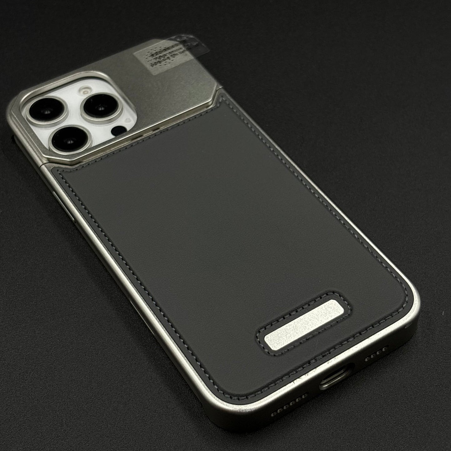 AeroFlex Aluminium Leather Case Hidden Magsafe for iPhone | Premium Metallic Frame | Hybrid Back Cover