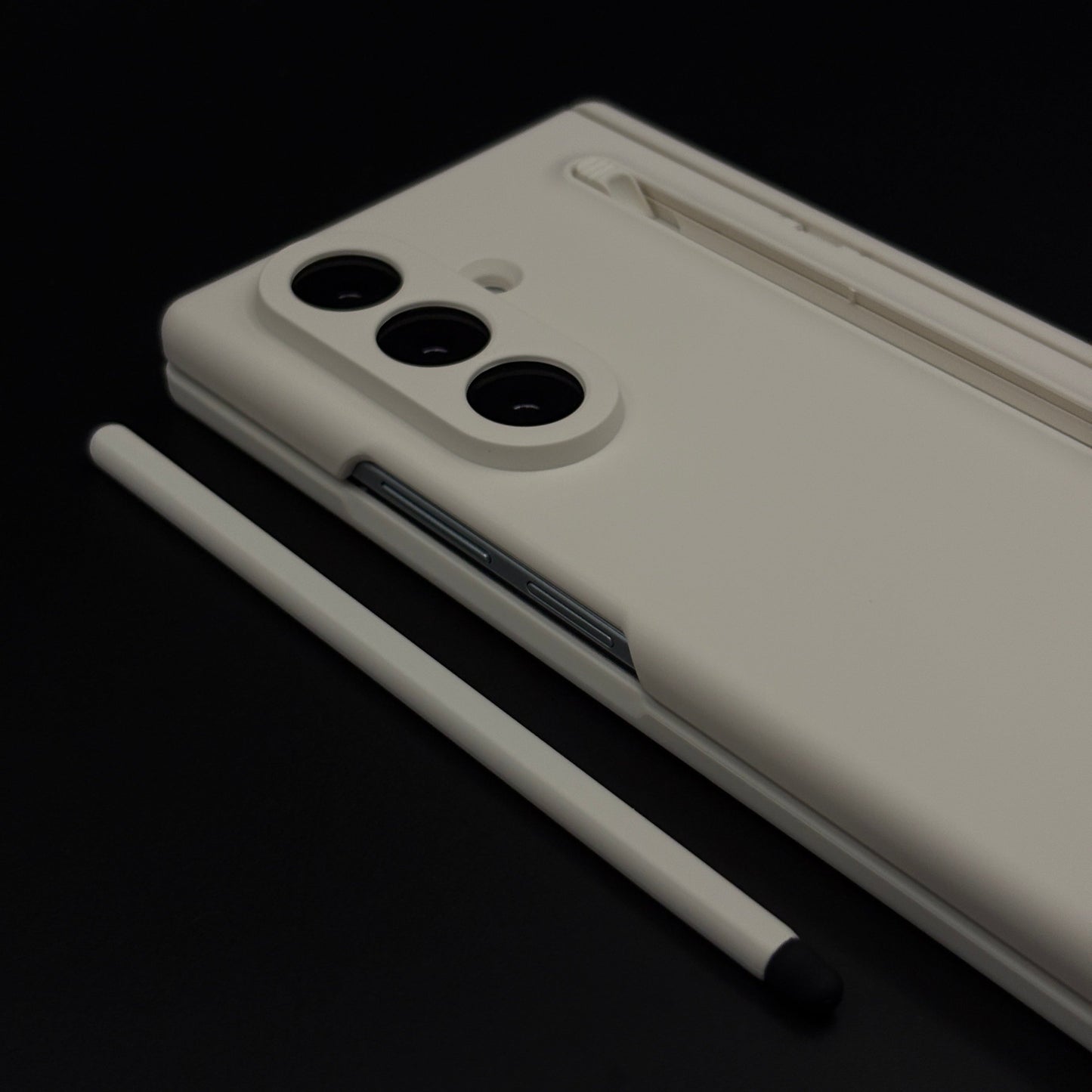 Ultra Slim Pen Case for Samsung Galaxy Z Fold 7 | Soft Matte Finish | Hinge Protection Stand
