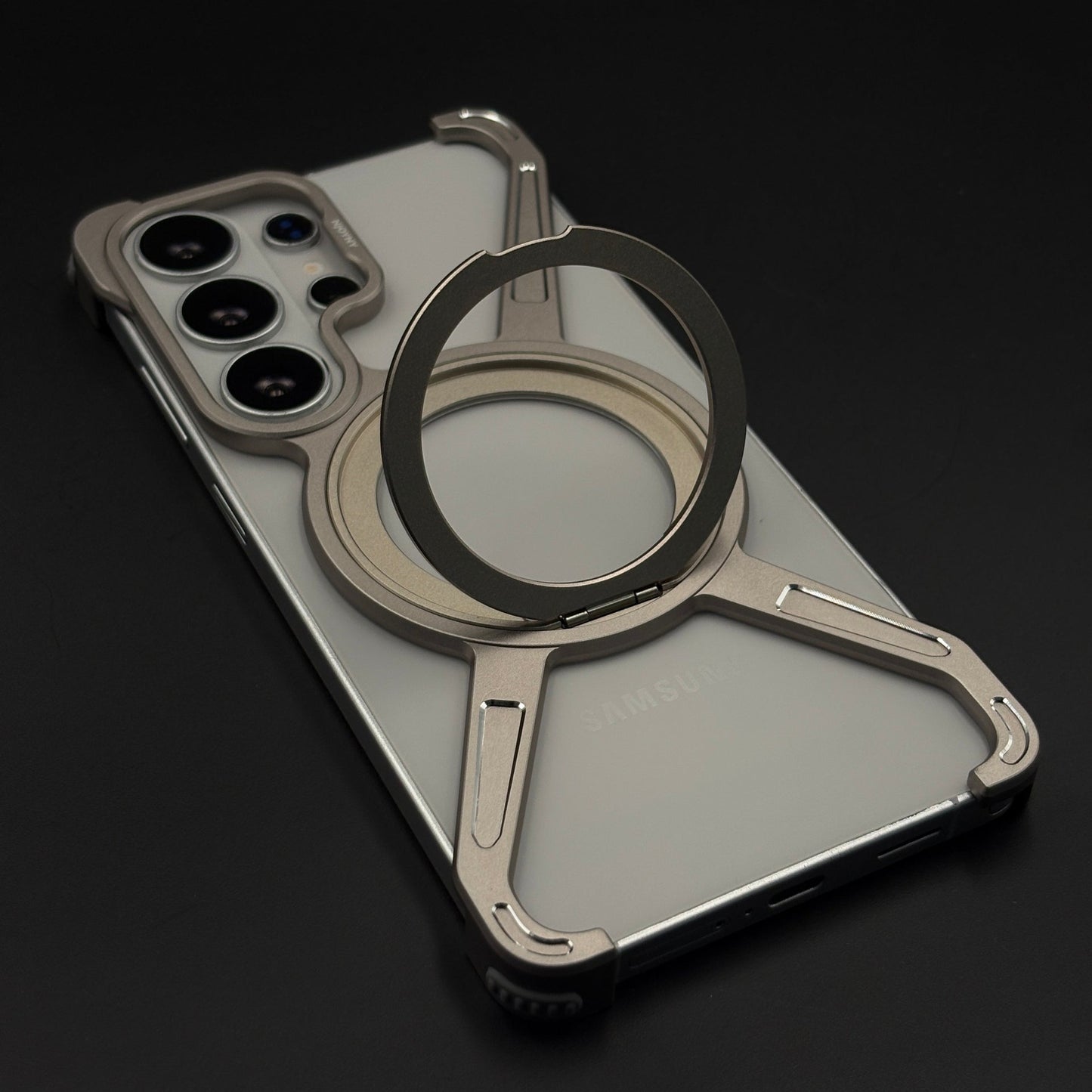 X-Shape Metal Magnetic MagSafe Ring Stand Case for Samsung Galaxy S26 Ultra
