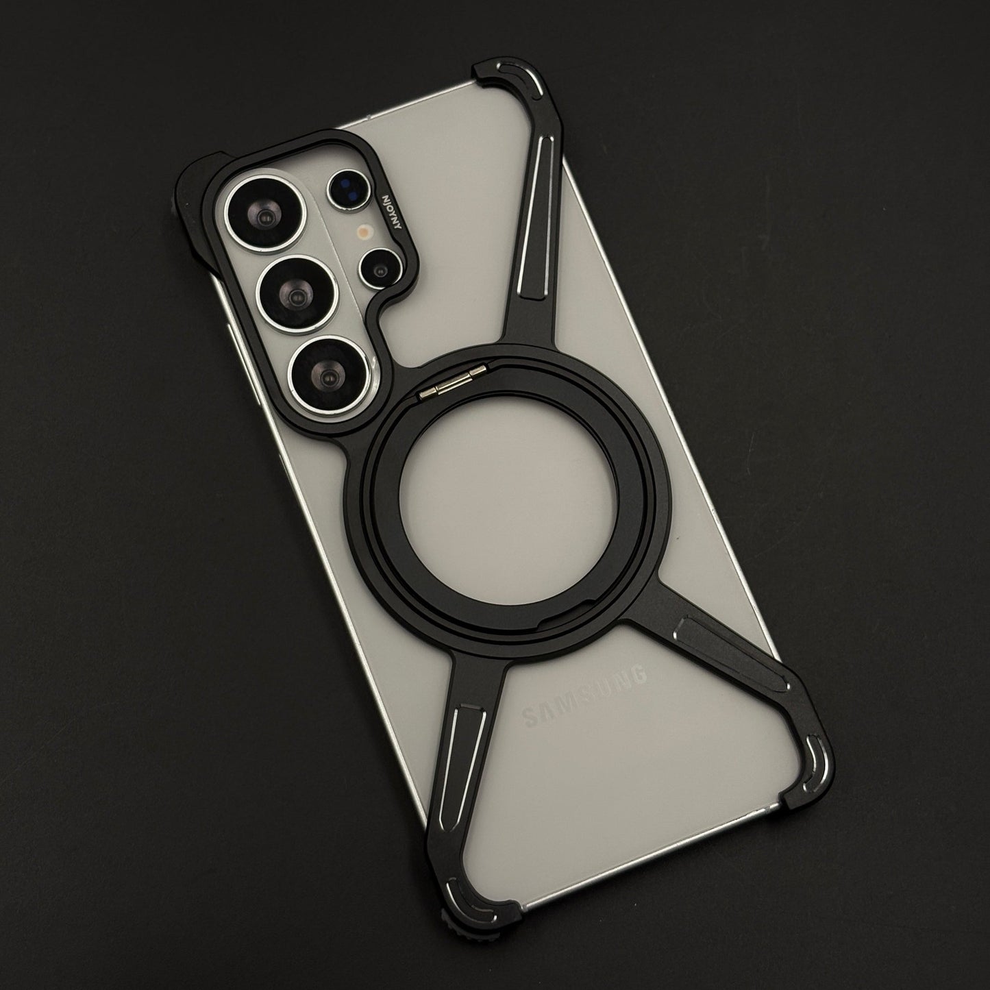 X-Shape Metal Magnetic MagSafe Ring Stand Case for Samsung Galaxy S26 Ultra