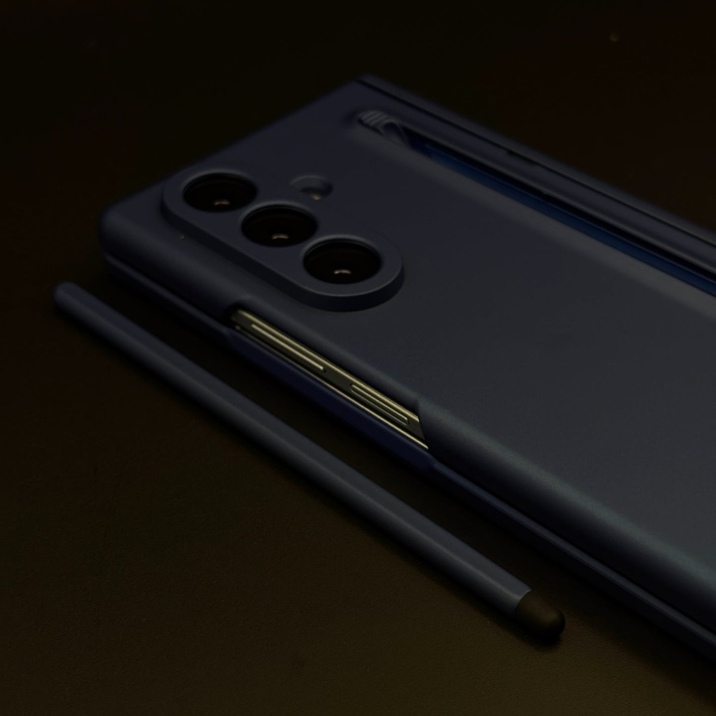 Ultra Slim Pen Case for Samsung Galaxy Z Fold 7 | Soft Matte Finish | Hinge Protection Stand