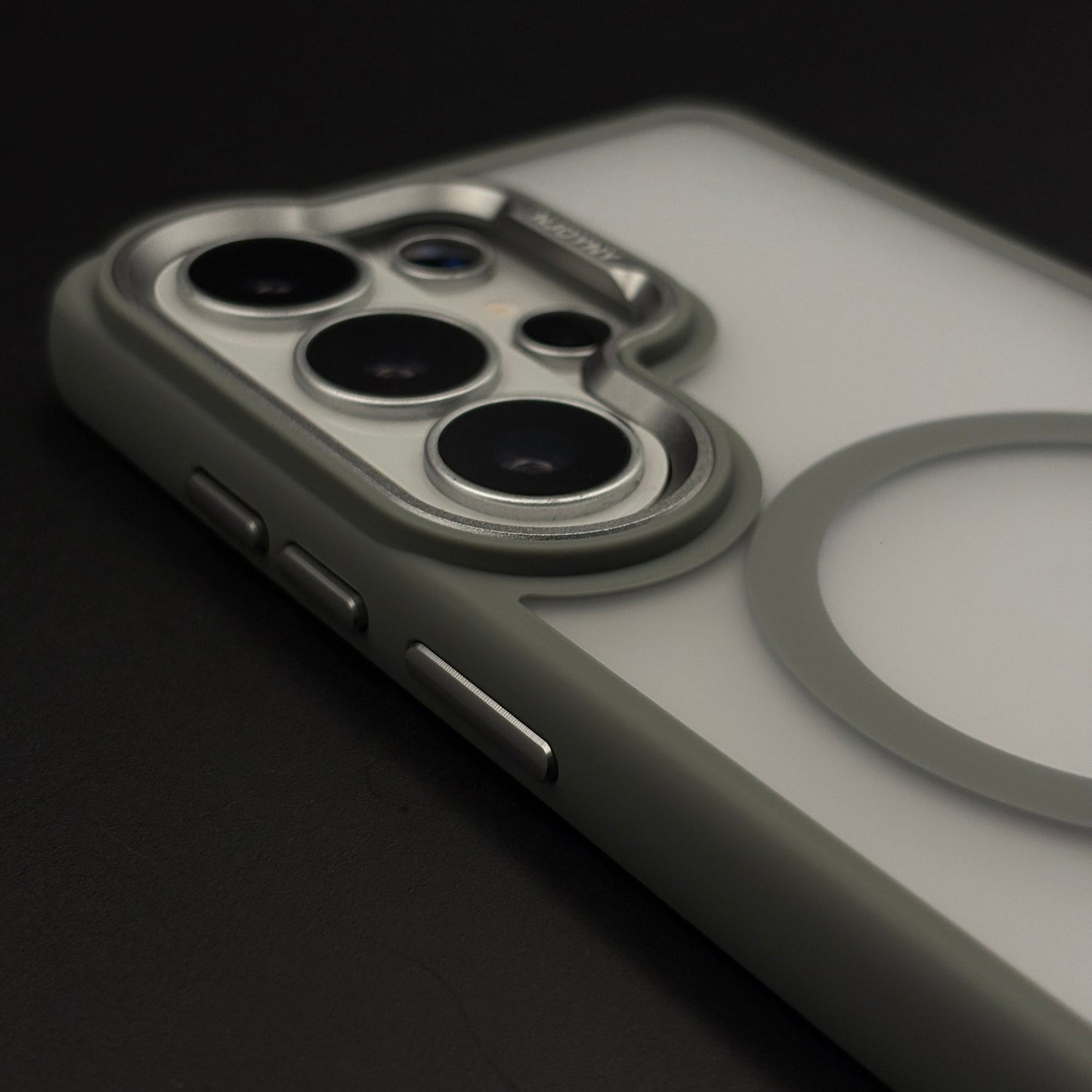 Smoky Matte MagSafe Case with Metal Camera Bump for Samsung Galaxy S26 Ultra