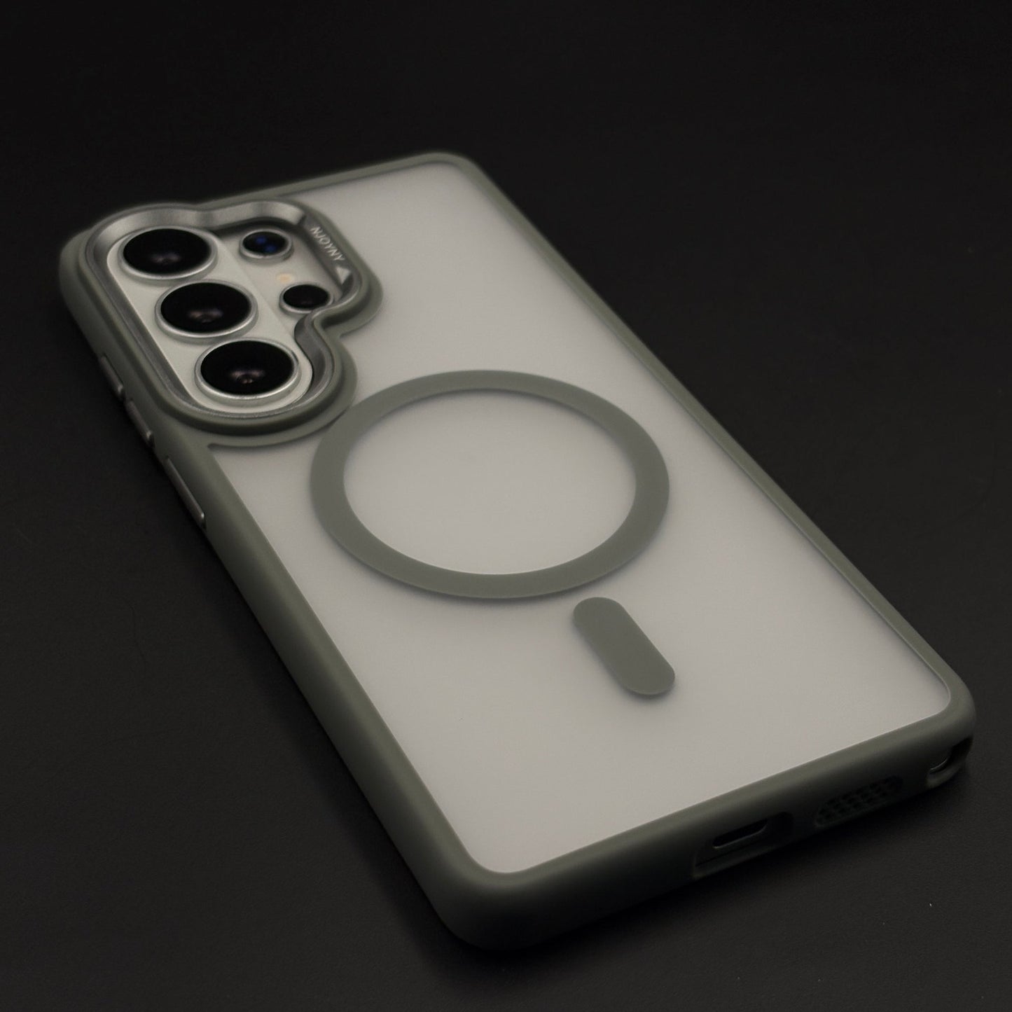 Smoky Matte MagSafe Case with Metal Camera Bump for Samsung Galaxy S26 Ultra