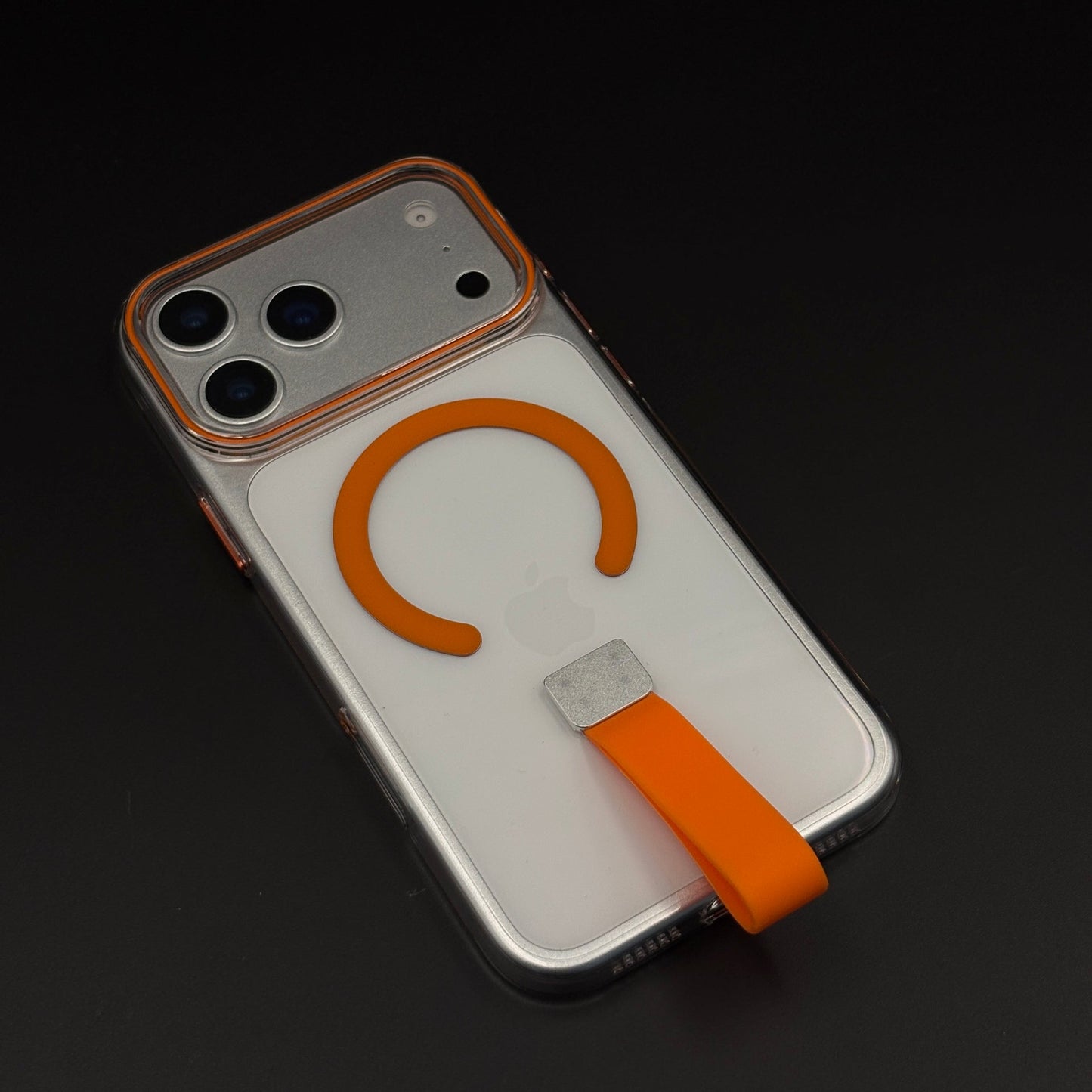 MagSafe Clear Phone Case Cover with Finger Strap Holder for iPhone 17 Series