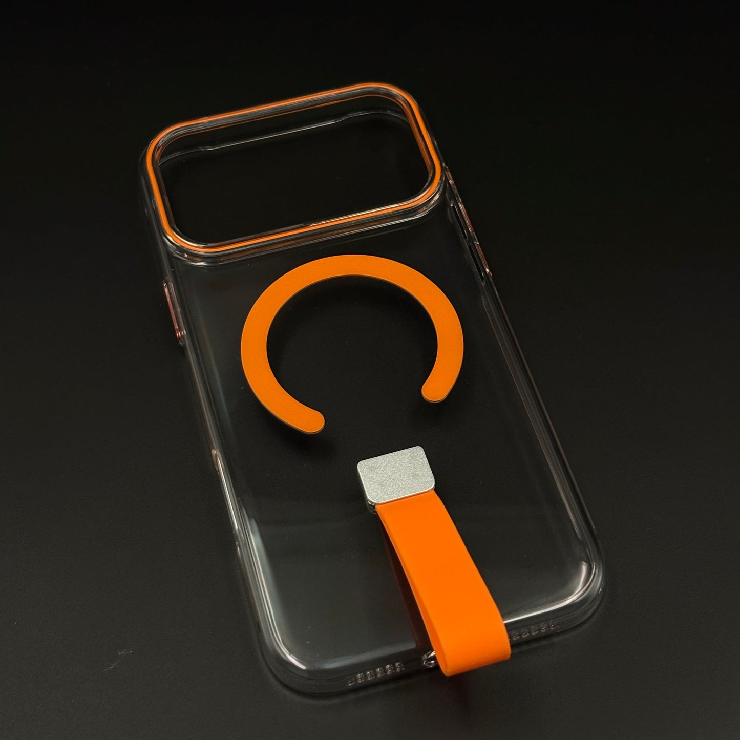 MagSafe Clear Phone Case Cover with Finger Strap Holder for iPhone 17 Series