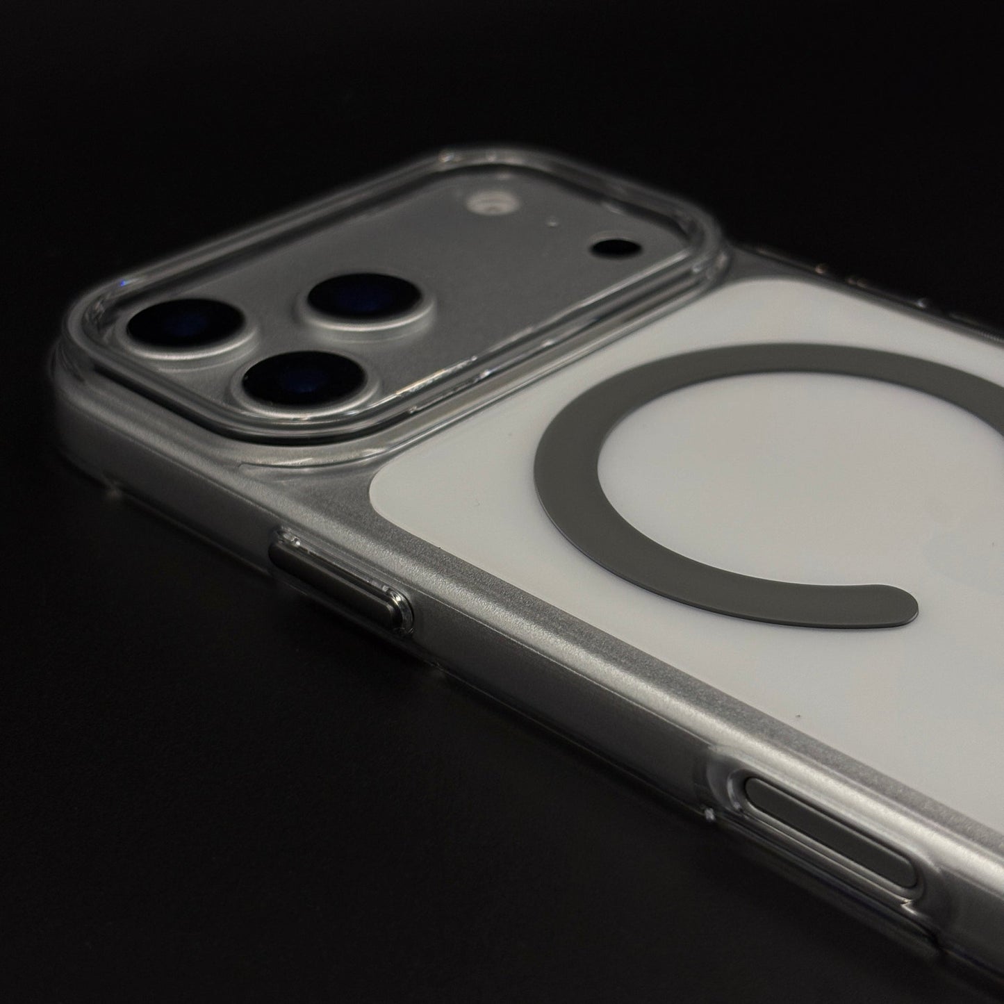 MagSafe Clear Phone Case Cover with Finger Strap Holder for iPhone 17 Series