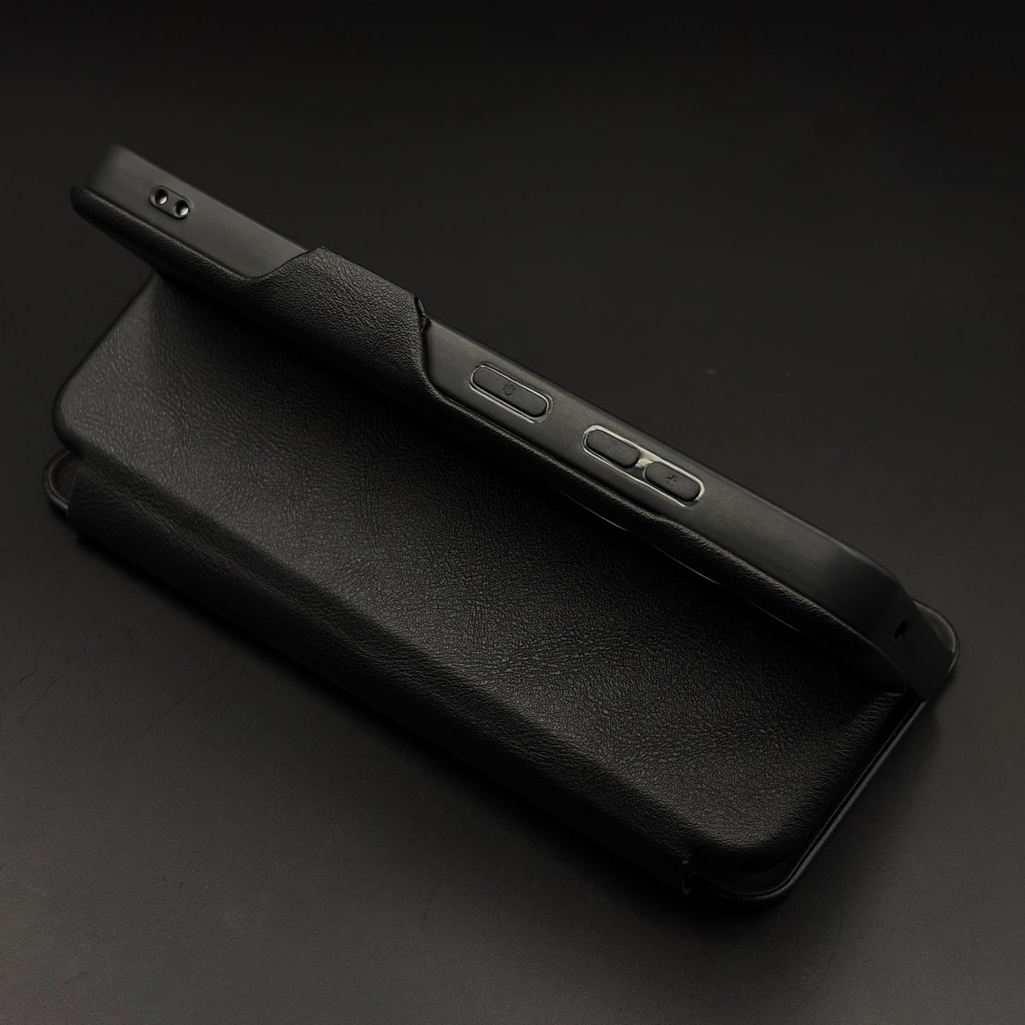 Flip Leather Case with Hidden Card Slot and Kickstand for Samsung Galaxy S26 Ultra