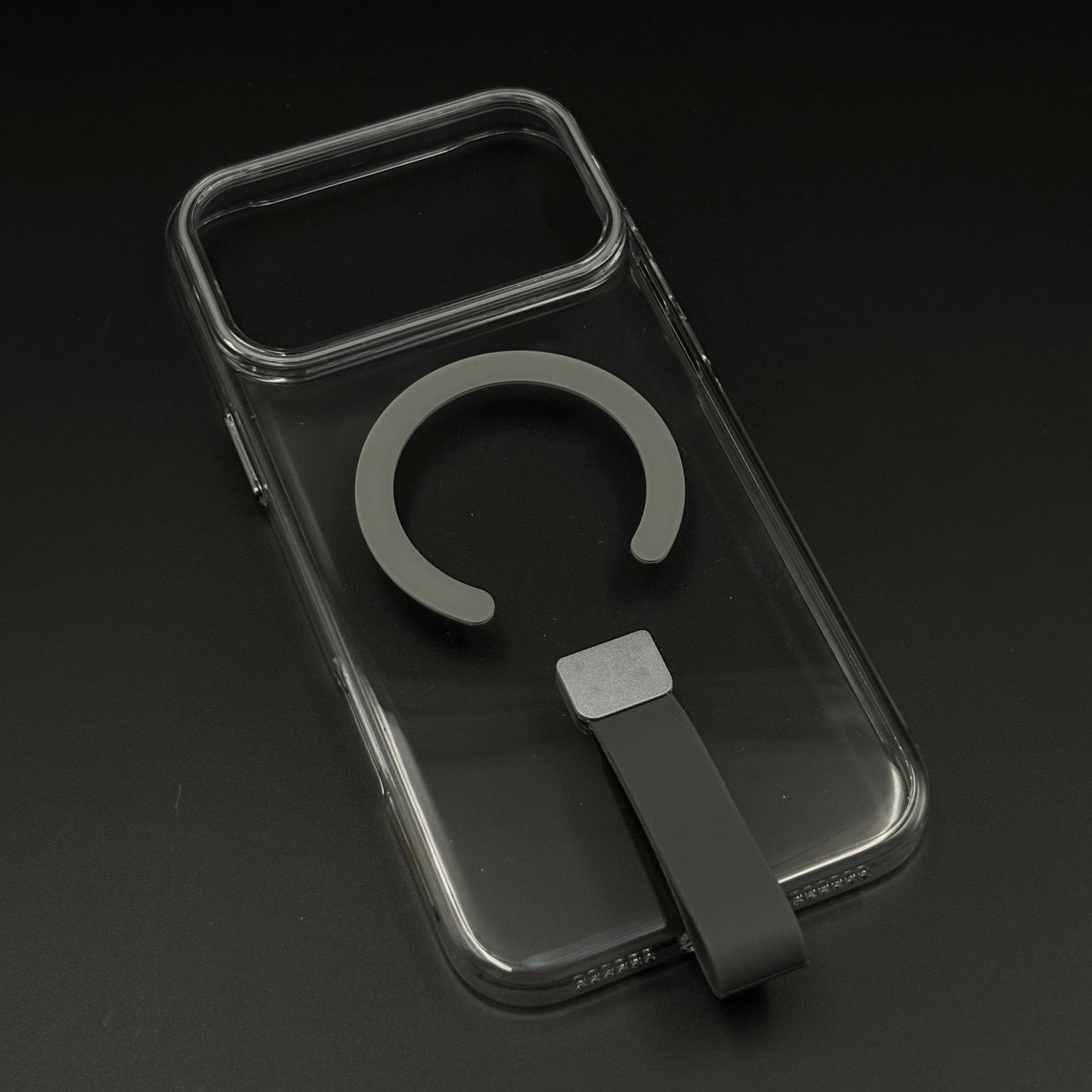 MagSafe Clear Phone Case Cover with Finger Strap Holder for iPhone 17 Series