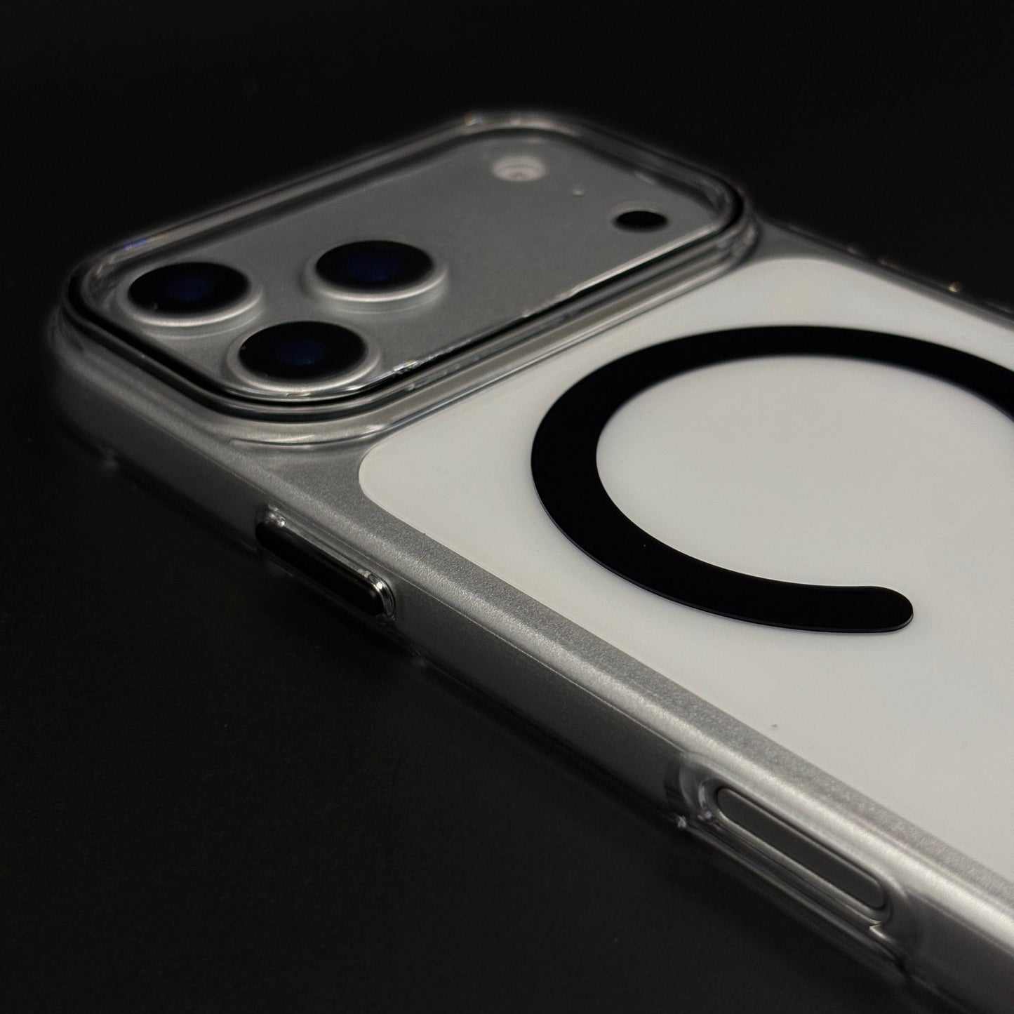 MagSafe Clear Phone Case Cover with Finger Strap Holder for iPhone 17 Series