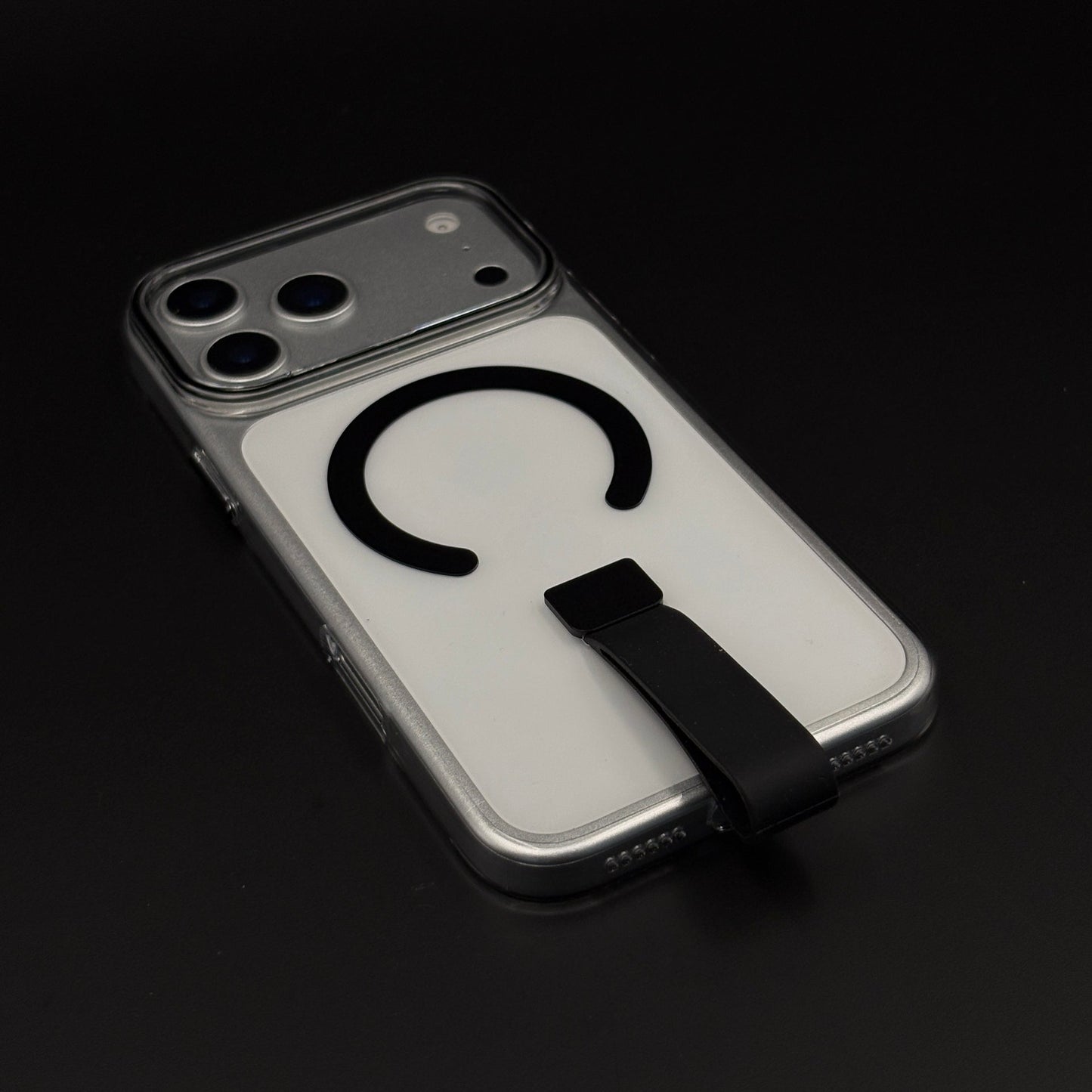 MagSafe Clear Phone Case Cover with Finger Strap Holder for iPhone 17 Series