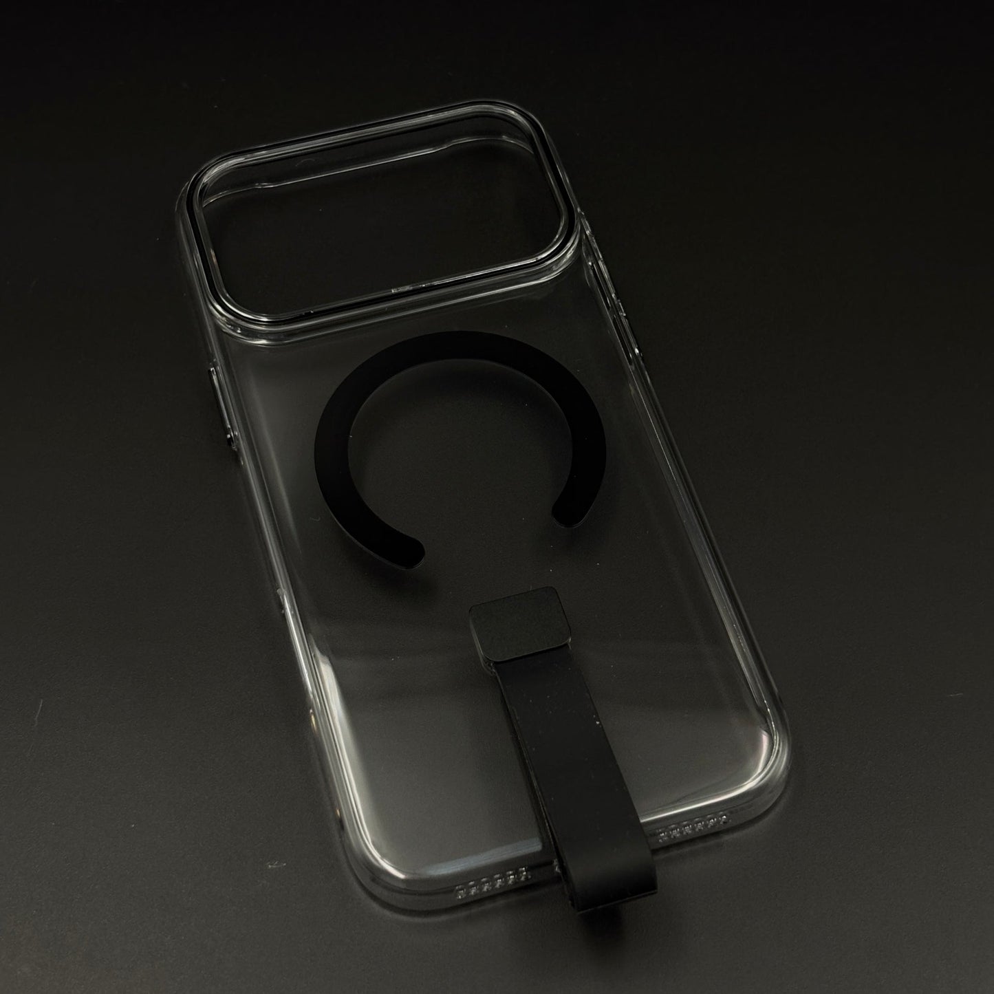 MagSafe Clear Phone Case Cover with Finger Strap Holder for iPhone 17 Series