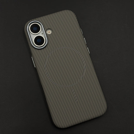 Carbon Fibre MagSafe Case with Raised Metal Bezel for iPhone 17