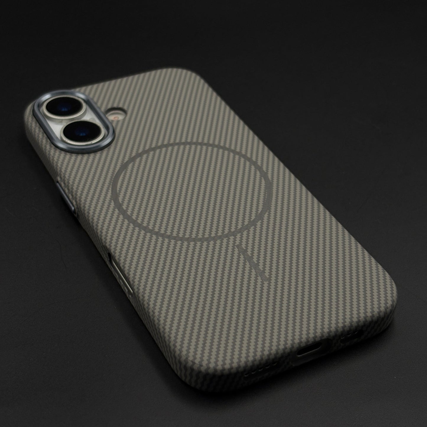 Carbon Fibre MagSafe Case with Raised Metal Bezel for iPhone 17