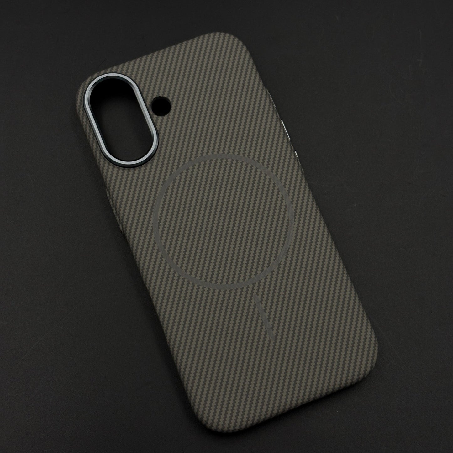 Carbon Fibre MagSafe Case with Raised Metal Bezel for iPhone 17