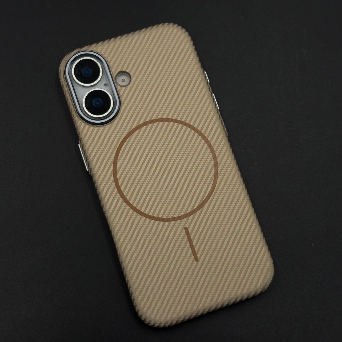 Carbon Fibre MagSafe Case with Raised Metal Bezel for iPhone 17