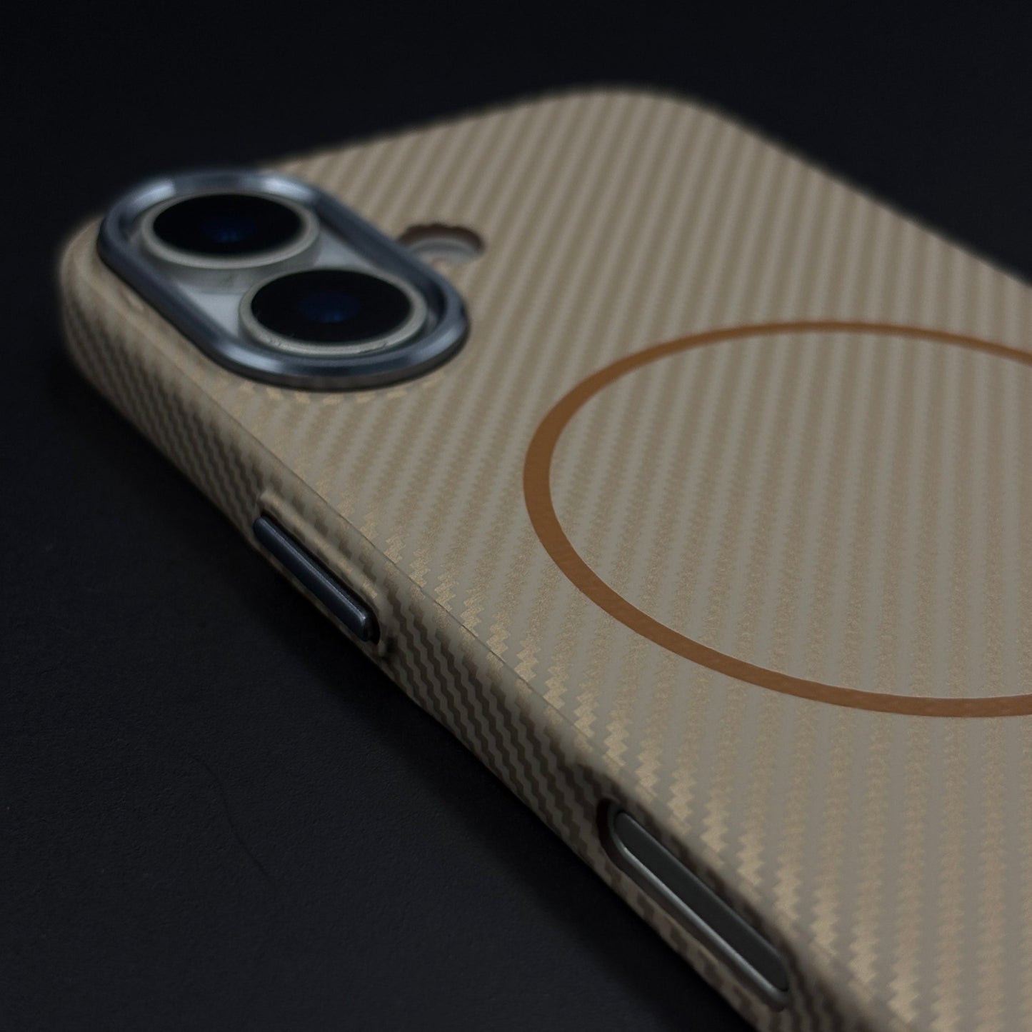 Carbon Fibre MagSafe Case with Raised Metal Bezel for iPhone 17