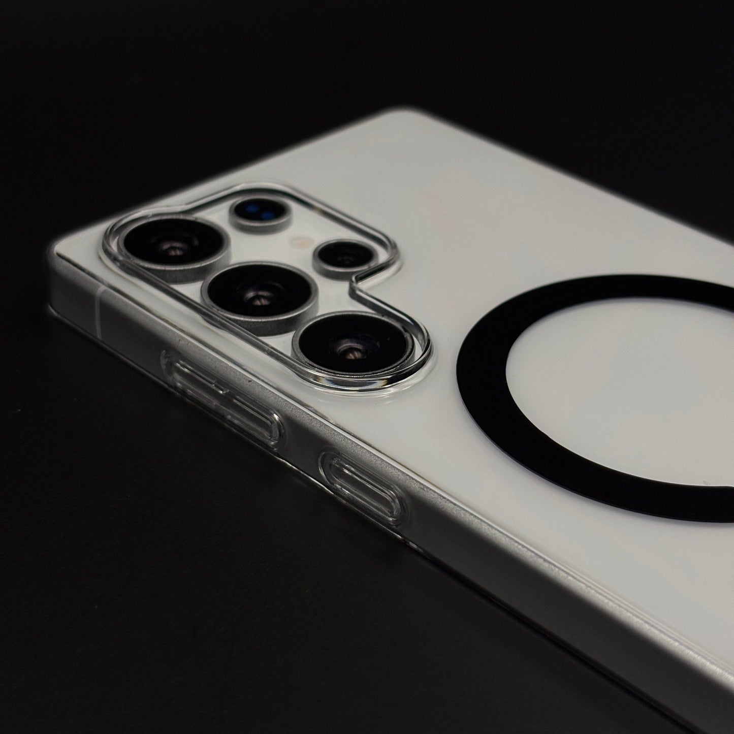 MagSafe Clear Phone Case Cover with Finger Strap Holder for Samsung Galaxy S25 Ultra