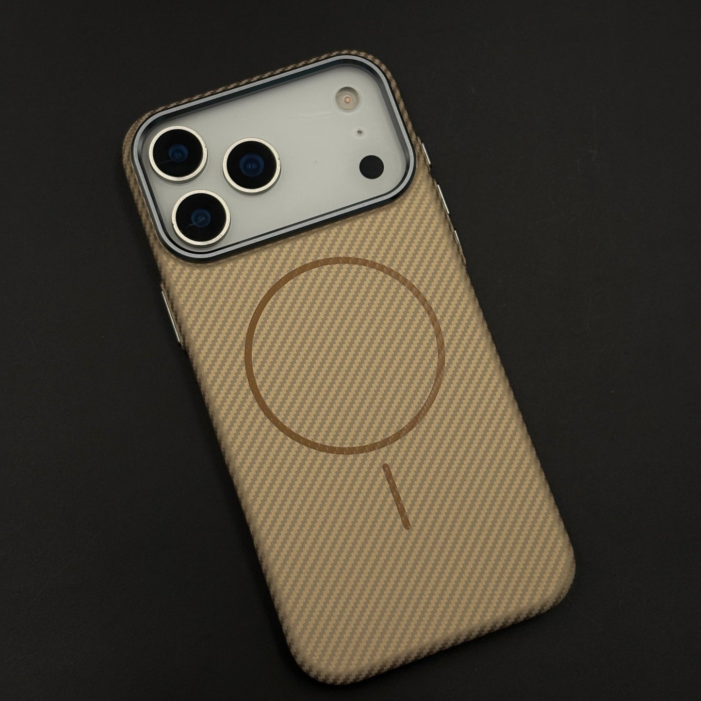 Carbon Fibre MagSafe Case with Raised Metal Bezel for iPhone 17 Series
