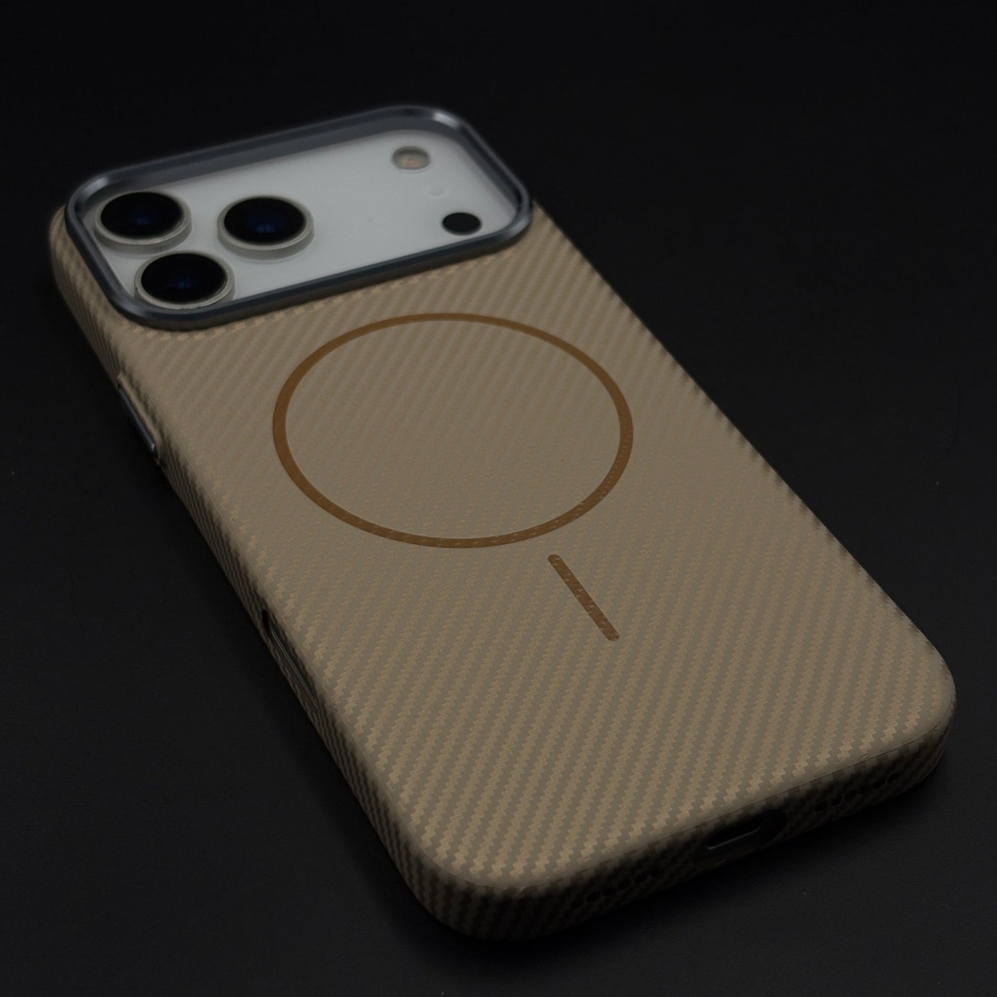 Carbon Fibre MagSafe Case with Raised Metal Bezel for iPhone 17 Series