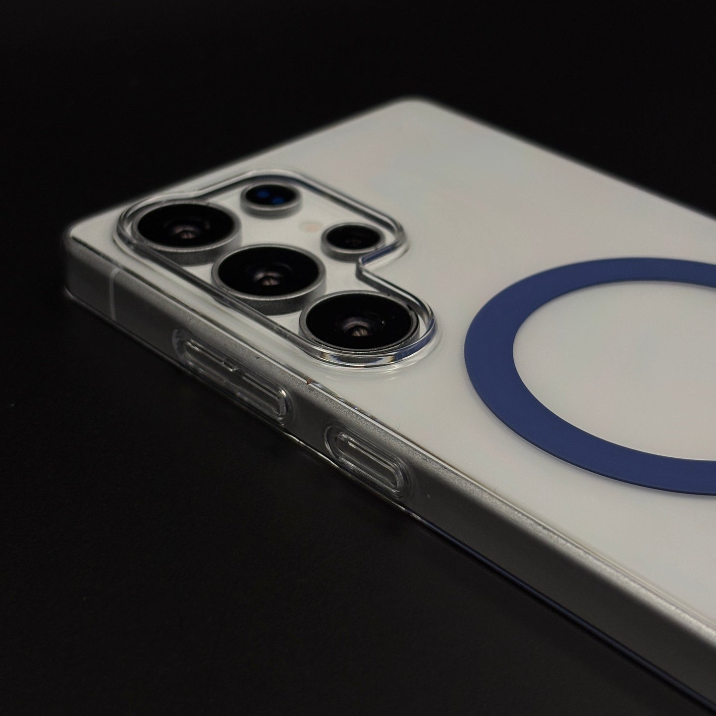 MagSafe Clear Phone Case Cover with Finger Strap Holder for Samsung Galaxy S25 Ultra