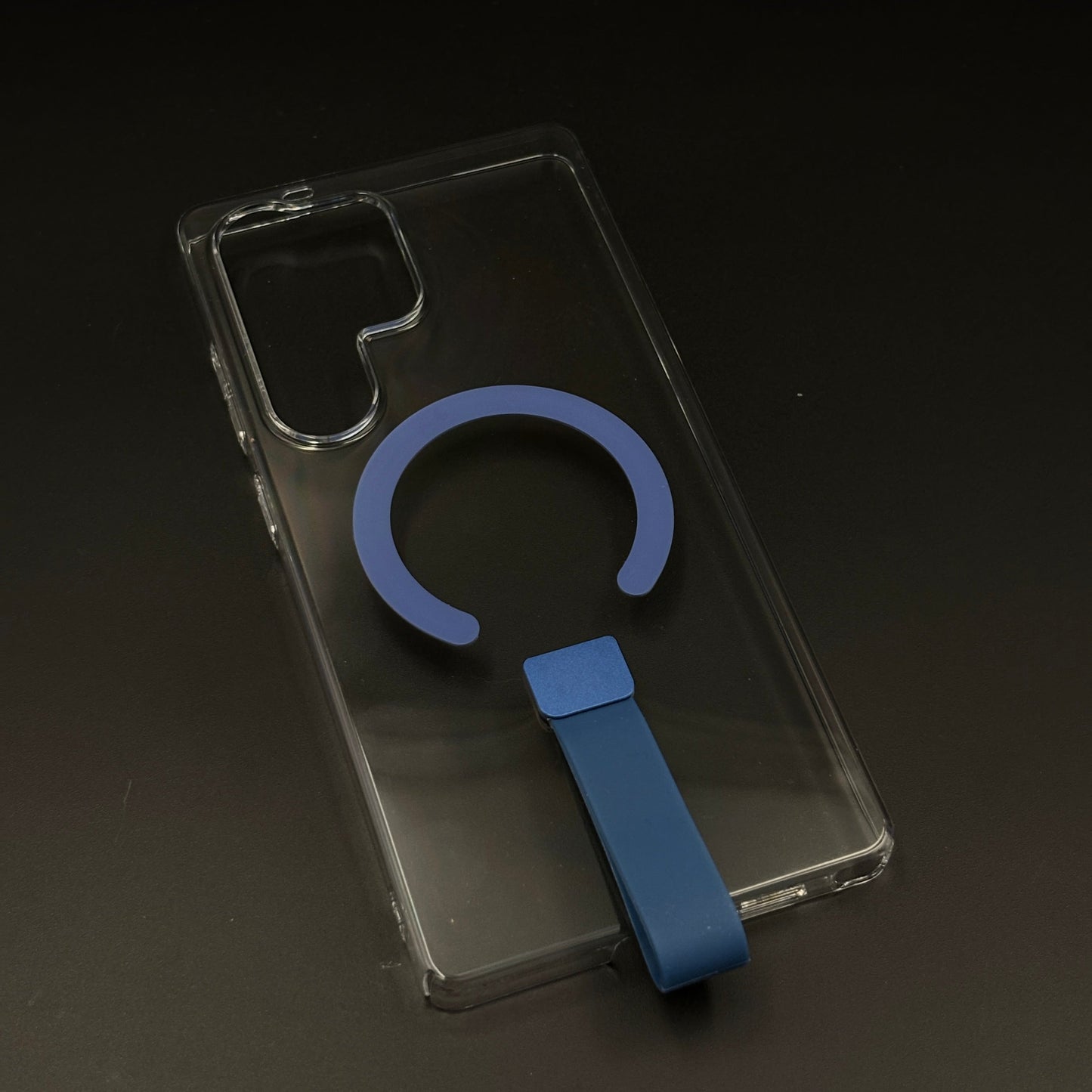 MagSafe Clear Phone Case Cover with Finger Strap Holder for Samsung Galaxy S25 Ultra