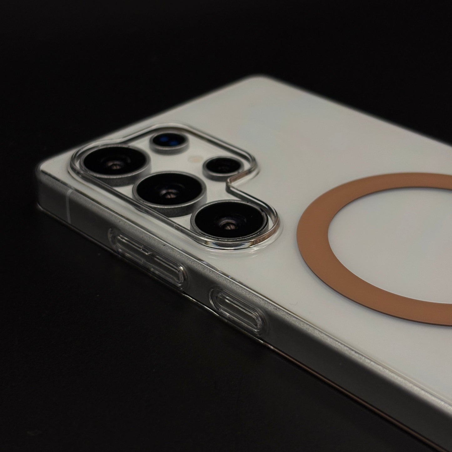 MagSafe Clear Phone Case Cover with Finger Strap Holder for Samsung Galaxy S25 Ultra