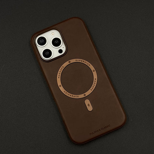Super Magnetic Magsafe PU Leather Case for iPhone Series | Premium Grip & Sleek Design