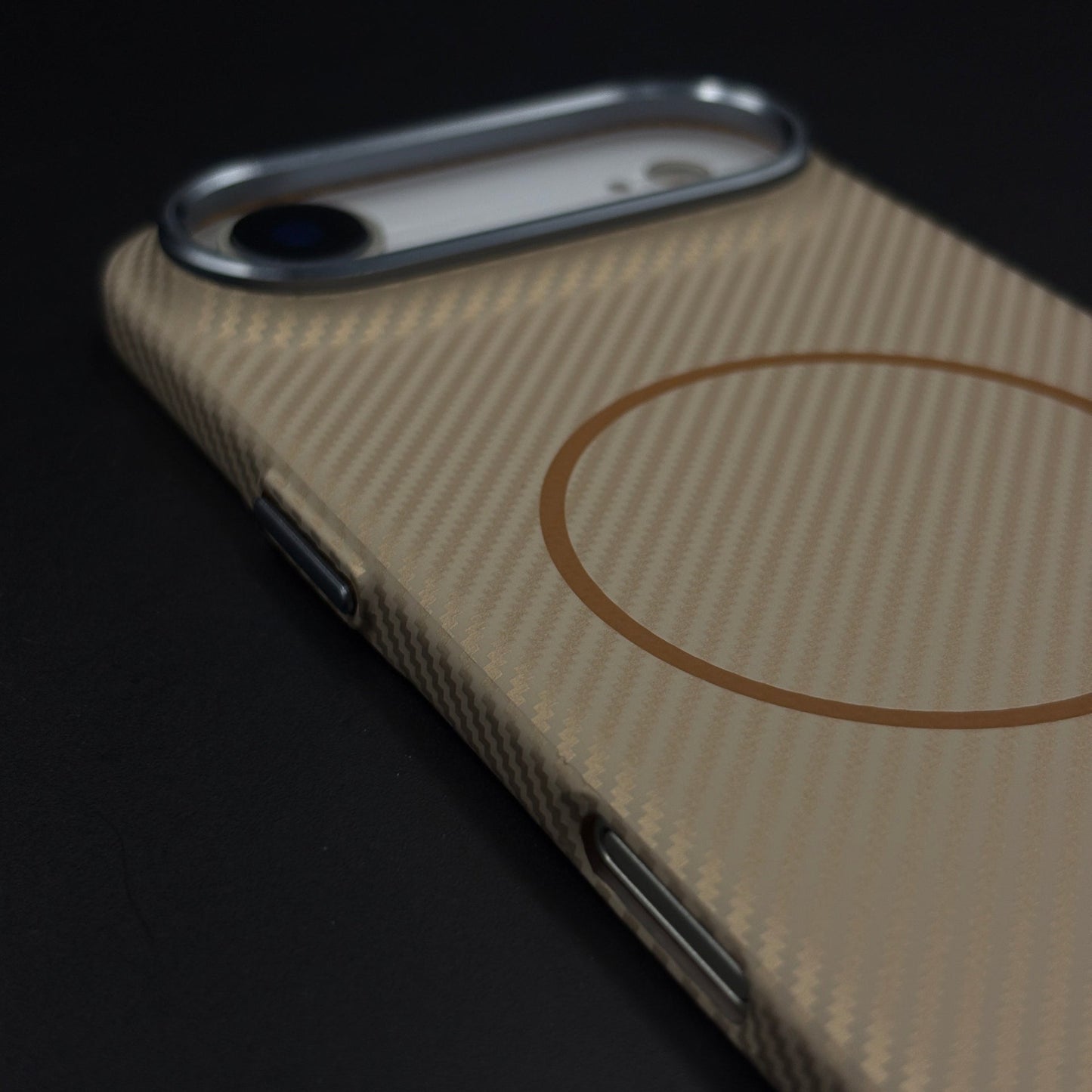 Carbon Fibre MagSafe Case with Raised Metal Bezel for iPhone 17 Air