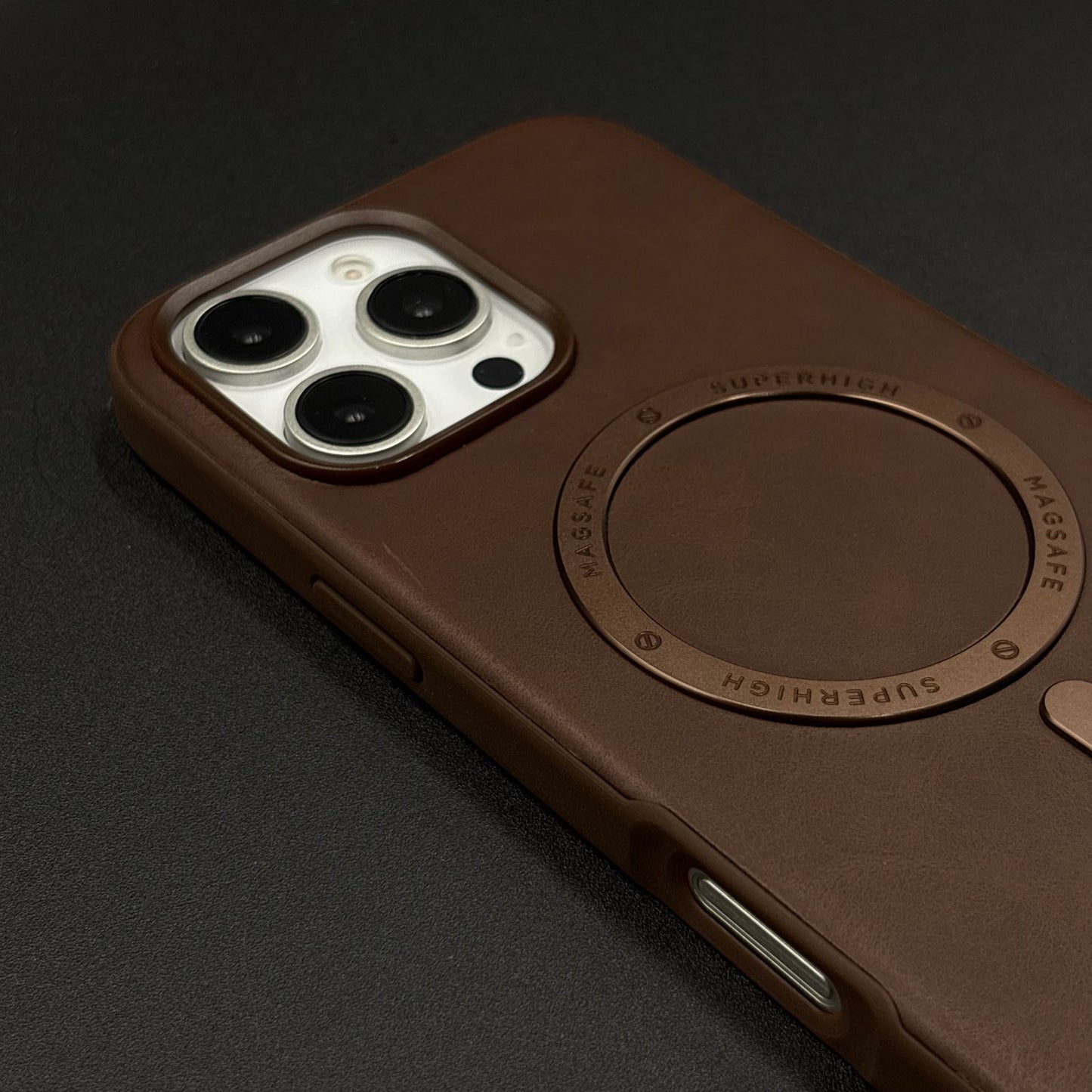 Super Magnetic Magsafe PU Leather Case for iPhone Series | Premium Grip & Sleek Design